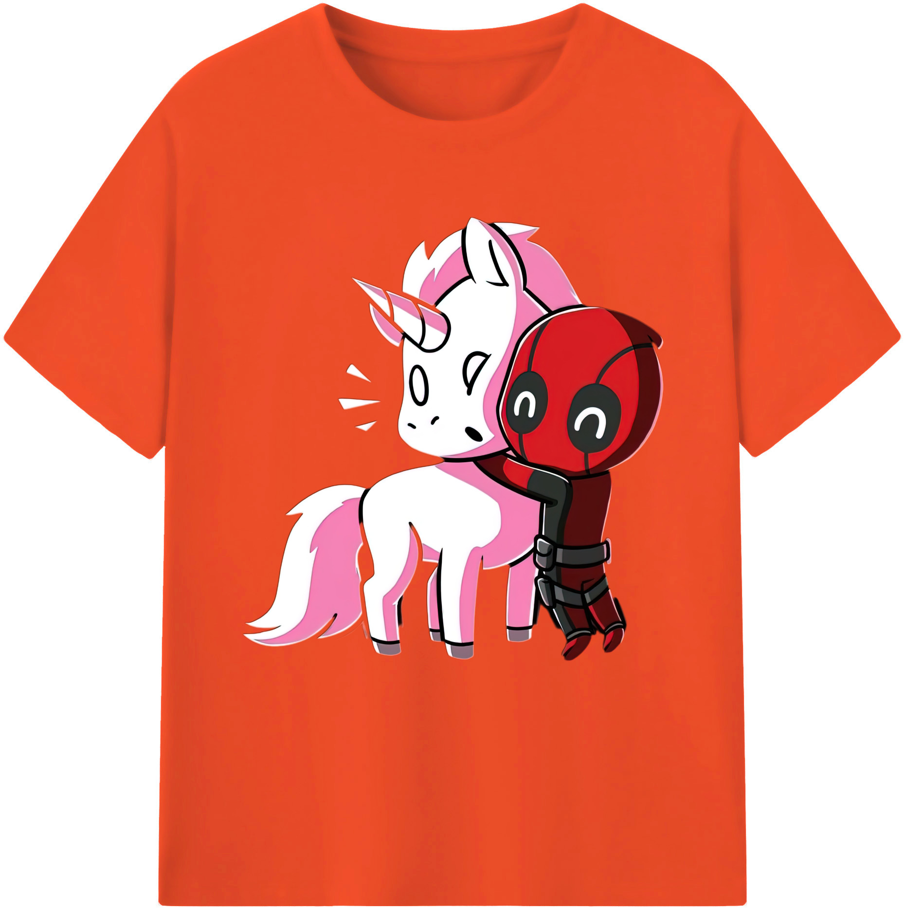 （画像用） Deadpool デッドプール 綿100％半袖Tシャツ（フロントプリント）
