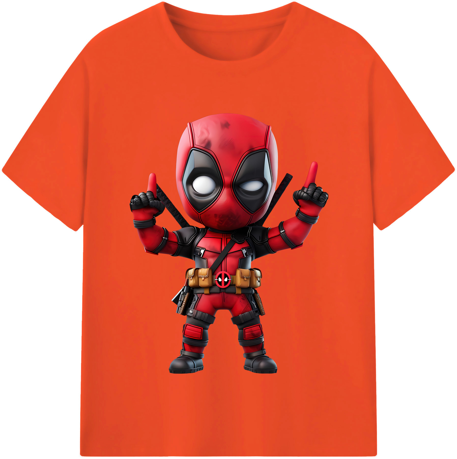 （画像用） Deadpool デッドプール 綿100％半袖Tシャツ（フロントプリント）