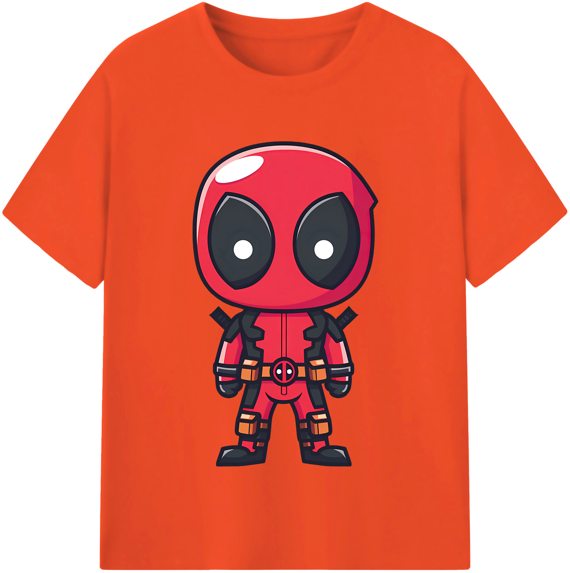 （画像用） Deadpool デッドプール 綿100％半袖Tシャツ（フロントプリント）