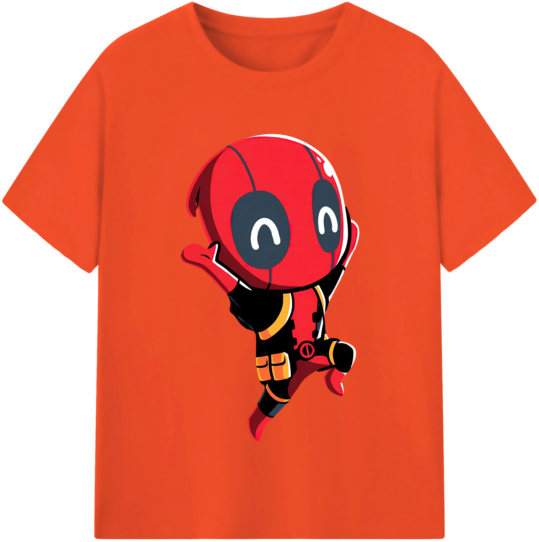 （画像用） Deadpool デッドプール 綿100％半袖Tシャツ（フロントプリント）