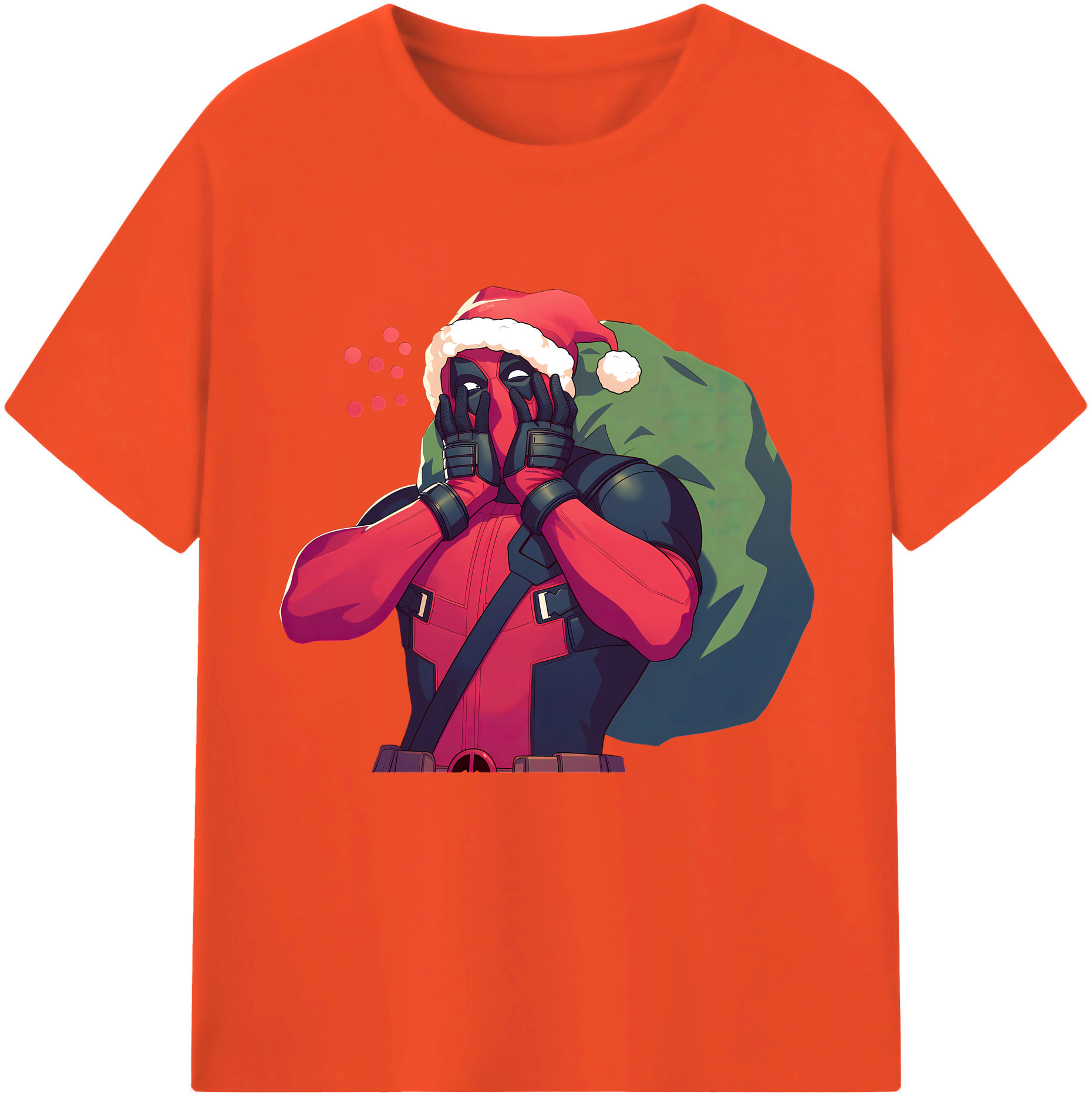 （画像用） Deadpool デッドプール 綿100％半袖Tシャツ（フロントプリント）