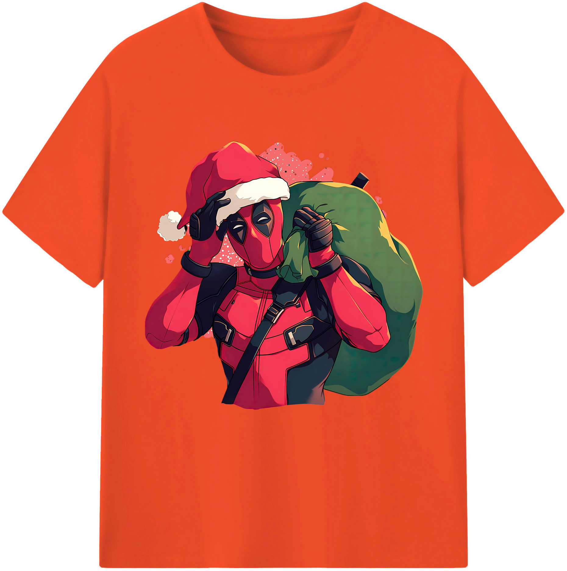 （画像用） Deadpool デッドプール 綿100％半袖Tシャツ（フロントプリント）