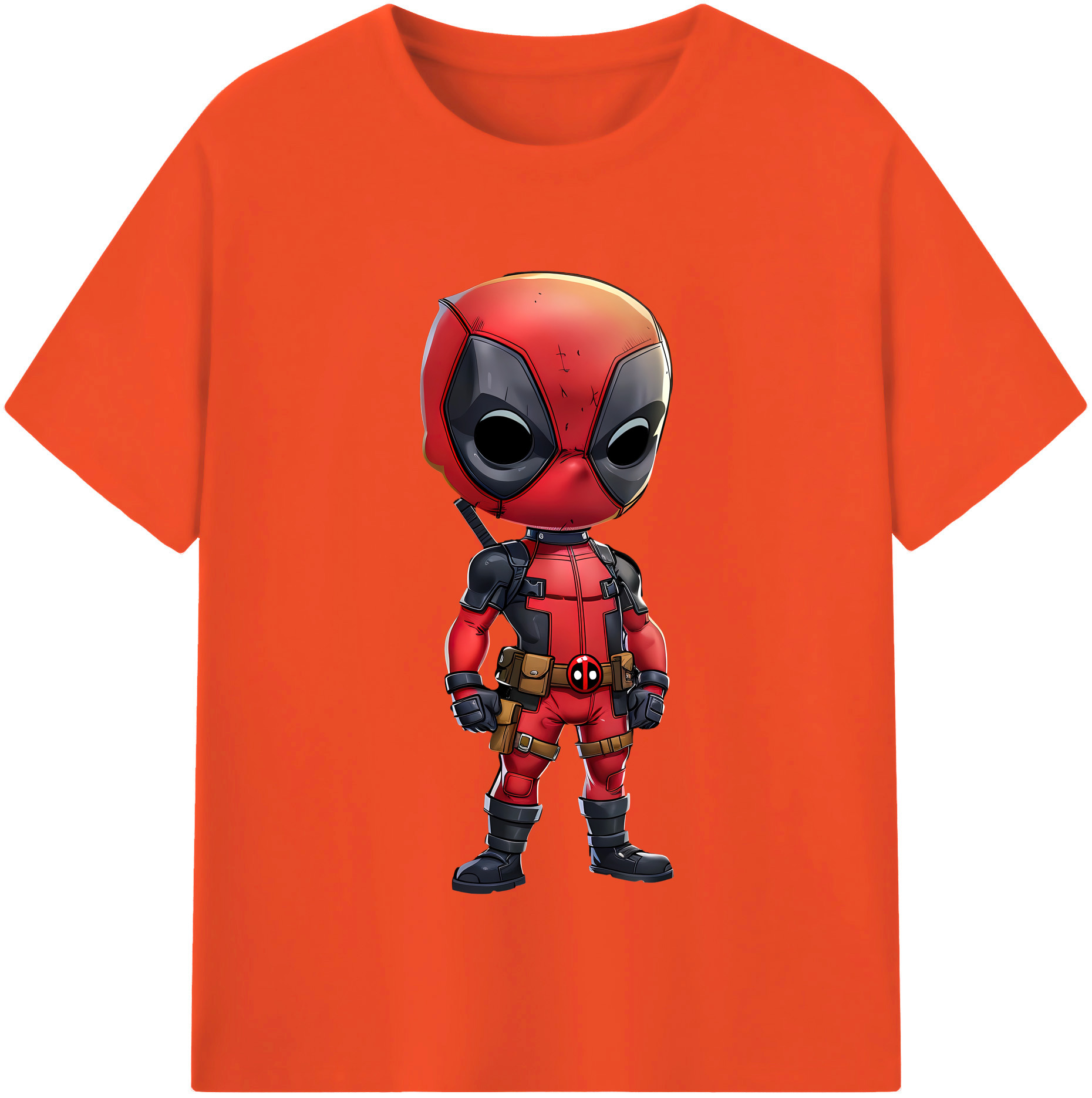（画像用） Deadpool デッドプール 綿100％半袖Tシャツ（フロントプリント）