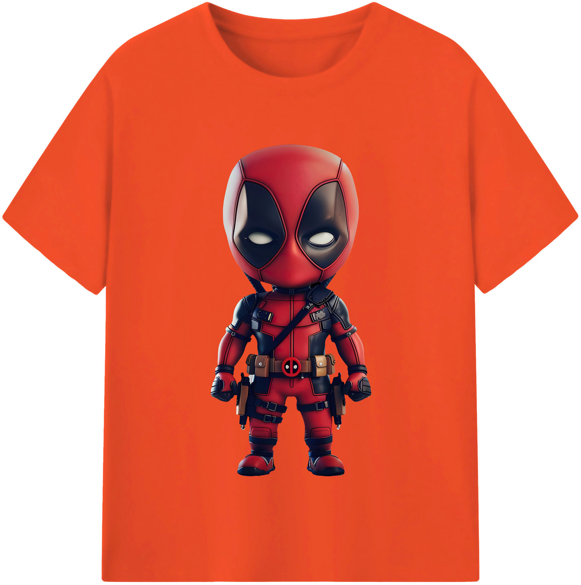 （画像用） Deadpool デッドプール 綿100％半袖Tシャツ（フロントプリント）