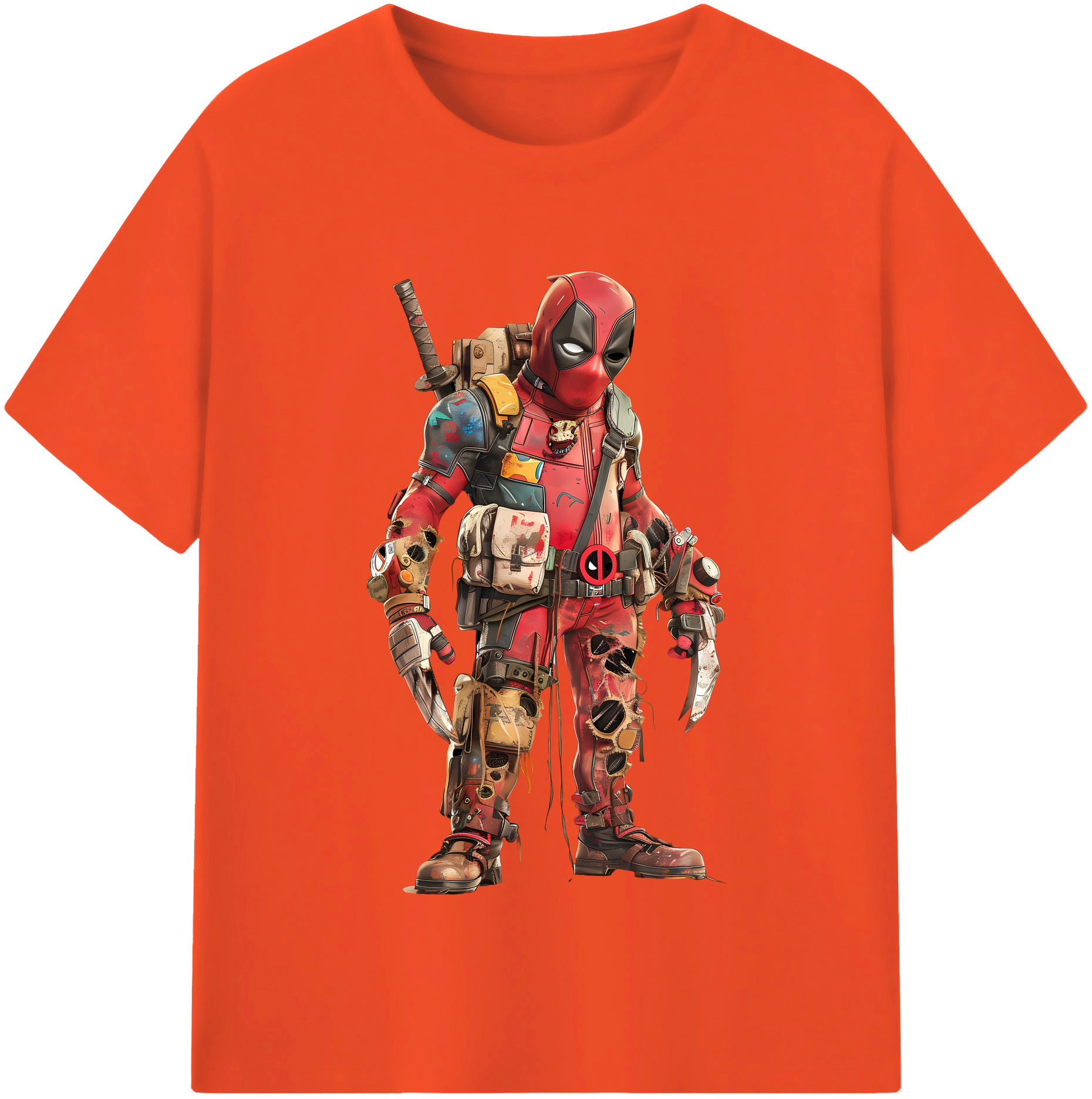 （画像用） Deadpool デッドプール 綿100％半袖Tシャツ（フロントプリント）