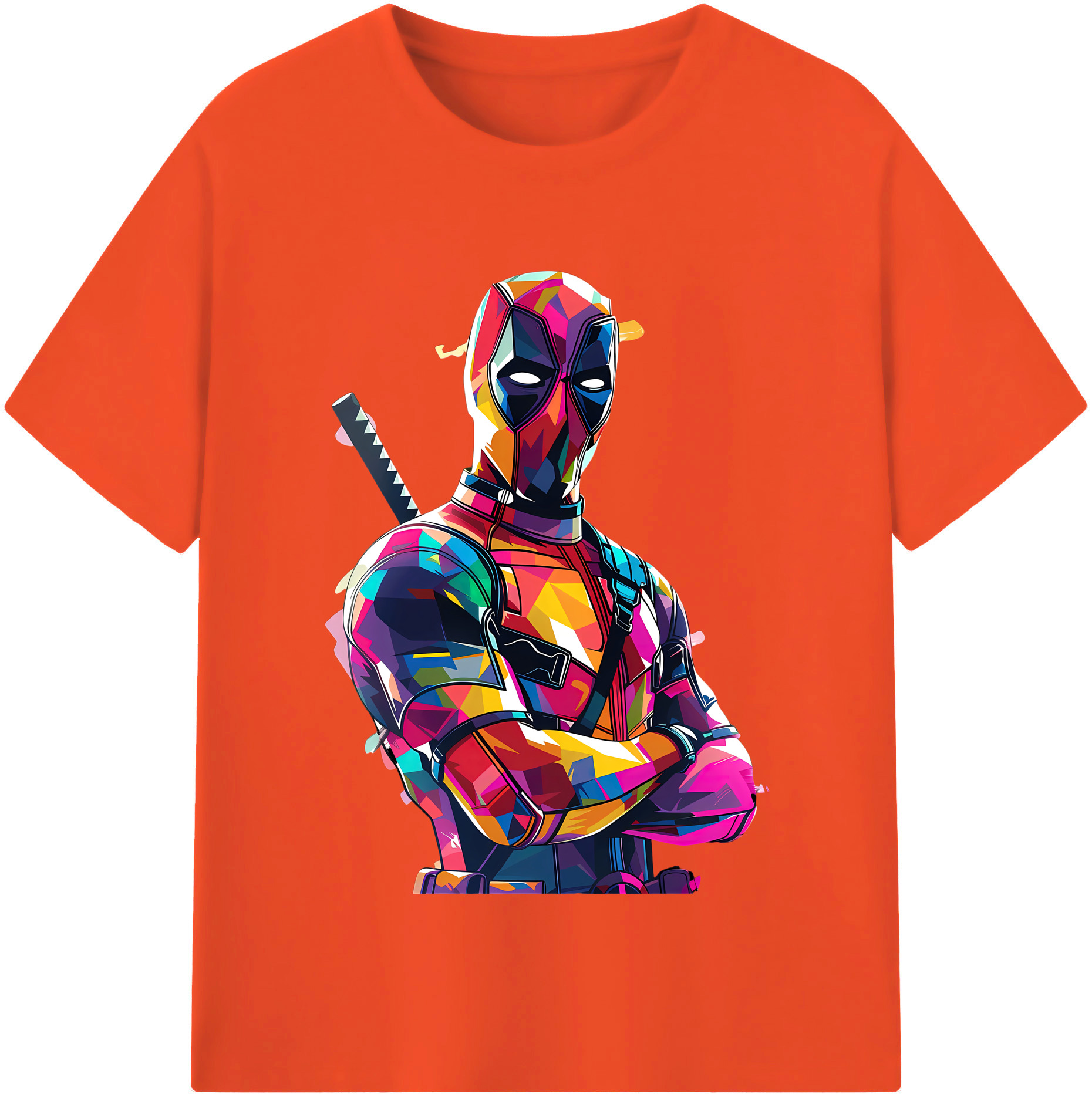 （画像用） Deadpool デッドプール 綿100％半袖Tシャツ（フロントプリント）