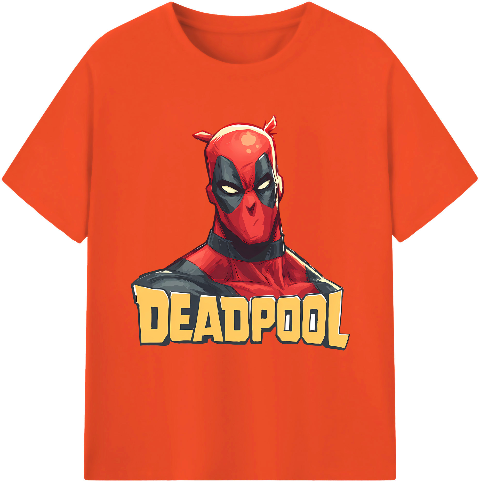 （画像用） Deadpool デッドプール 綿100％半袖Tシャツ（フロントプリント）