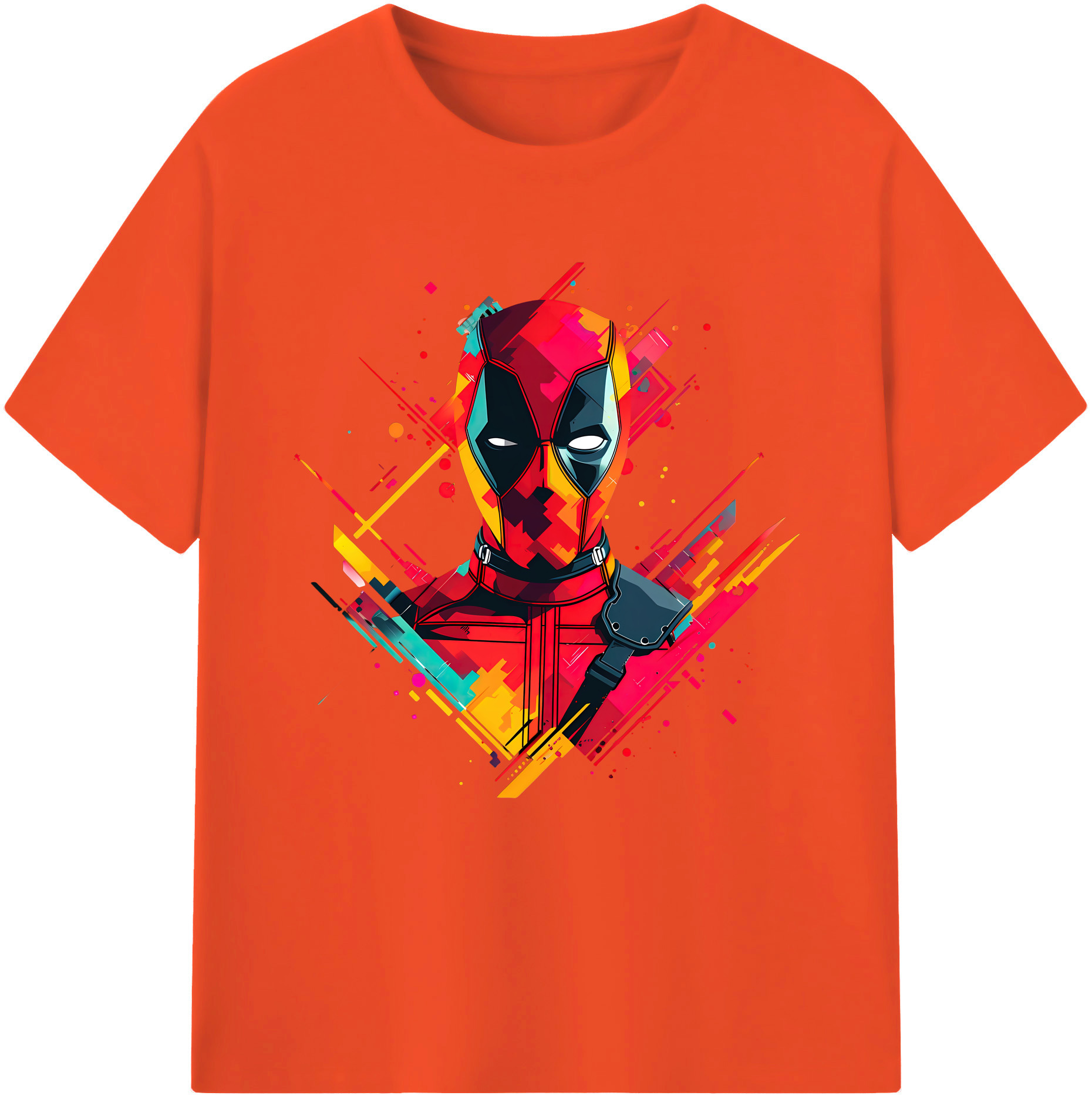 （画像用） Deadpool デッドプール 綿100％半袖Tシャツ（フロントプリント）