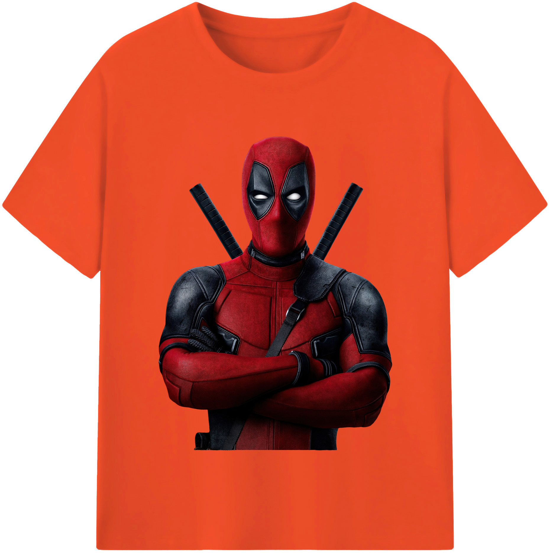 （画像用） Deadpool デッドプール 綿100％半袖Tシャツ（フロントプリント）