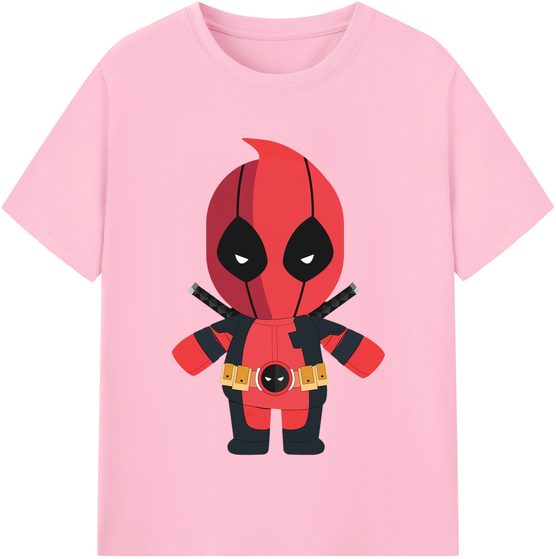 （画像用） Deadpool デッドプール 綿100％半袖Tシャツ（フロントプリント）