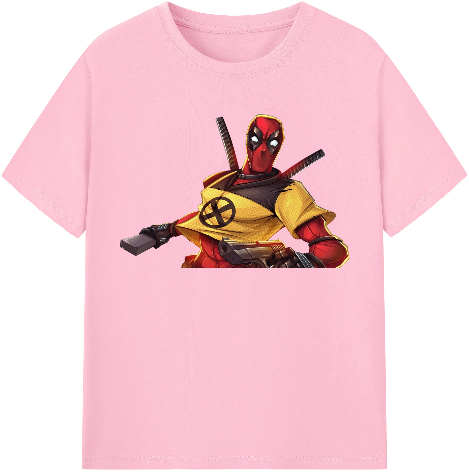 （画像用） Deadpool デッドプール 綿100％半袖Tシャツ（フロントプリント）