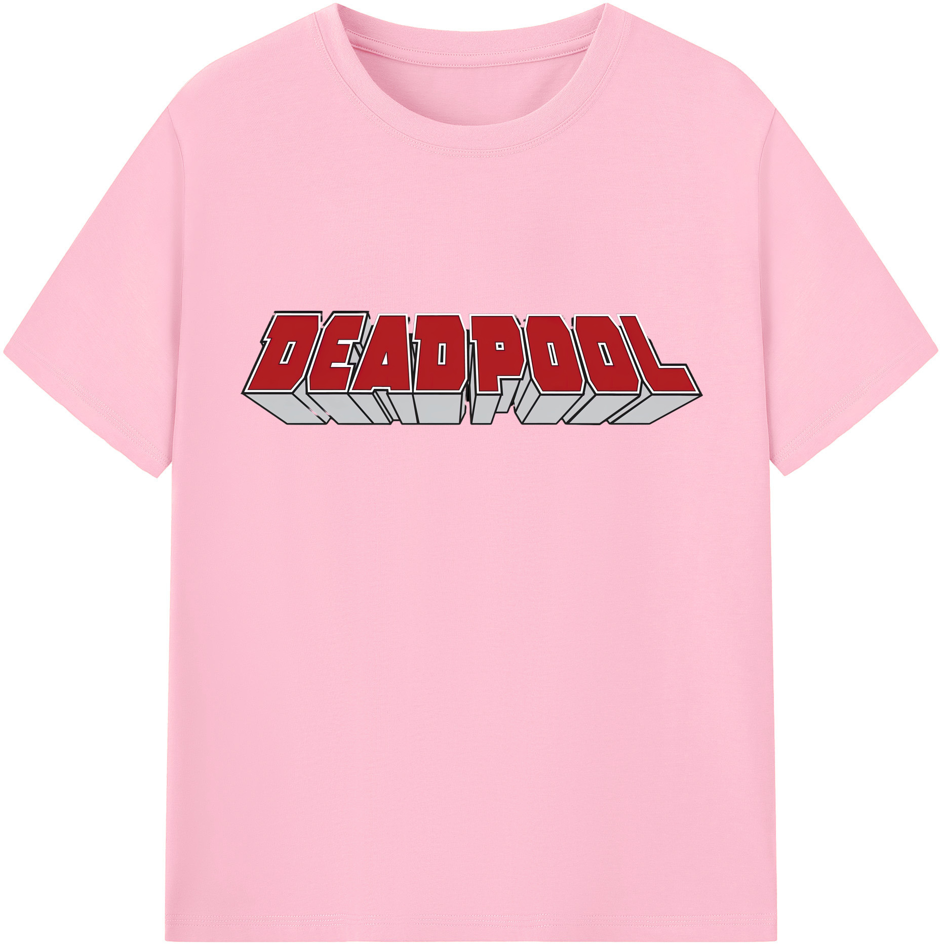 （画像用） Deadpool デッドプール 綿100％半袖Tシャツ（フロントプリント）