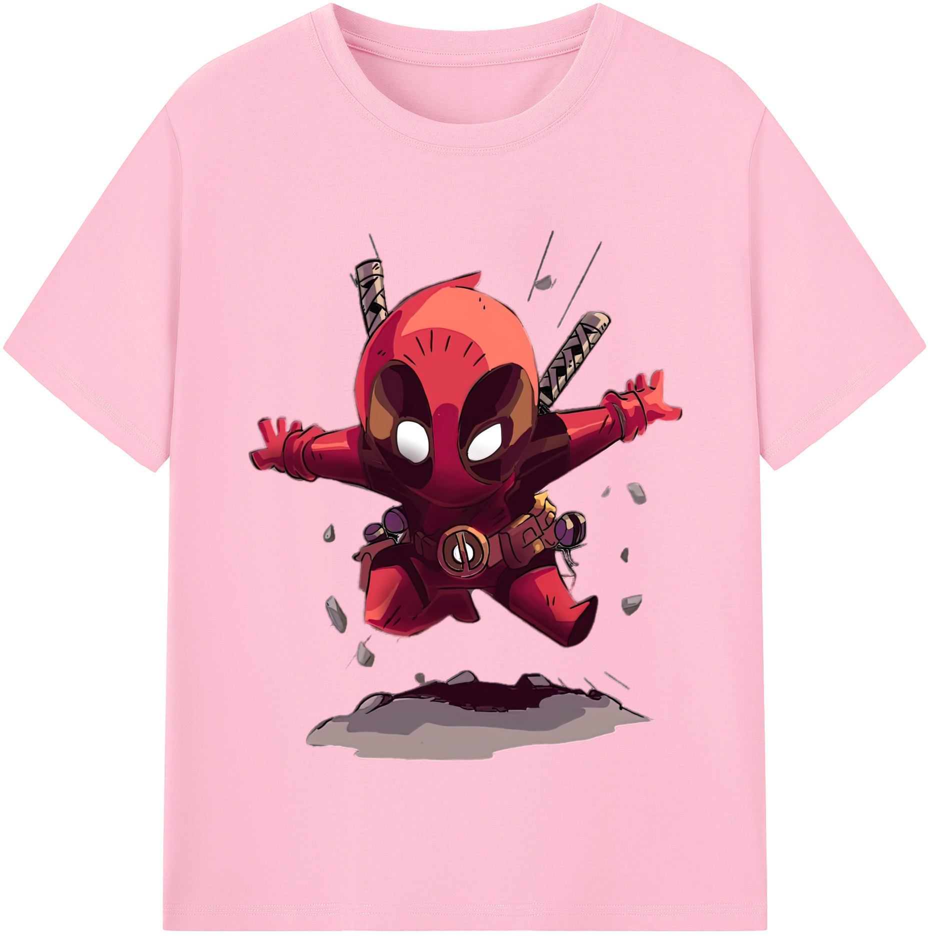 （画像用） Deadpool デッドプール 綿100％半袖Tシャツ（フロントプリント）
