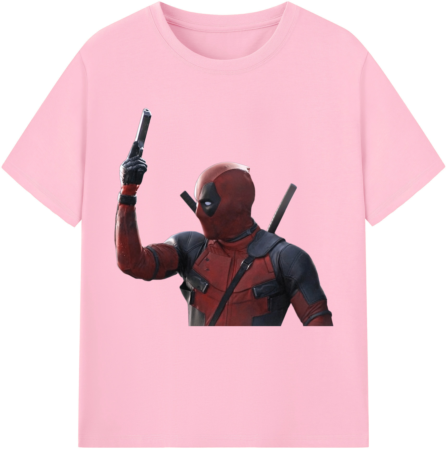 （画像用） Deadpool デッドプール 綿100％半袖Tシャツ（フロントプリント）