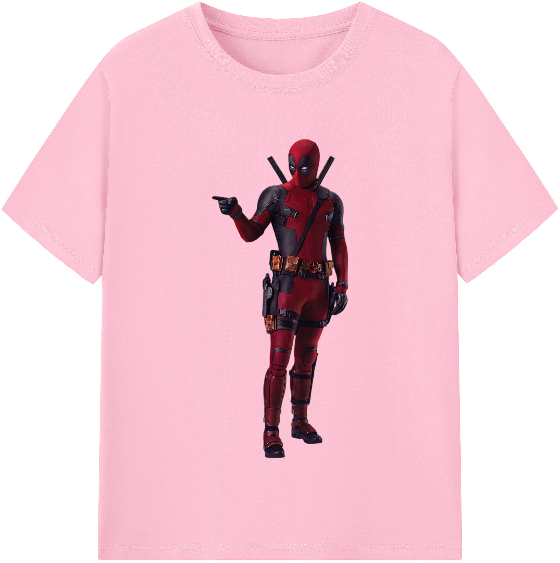 （画像用） Deadpool デッドプール 綿100％半袖Tシャツ（フロントプリント）
