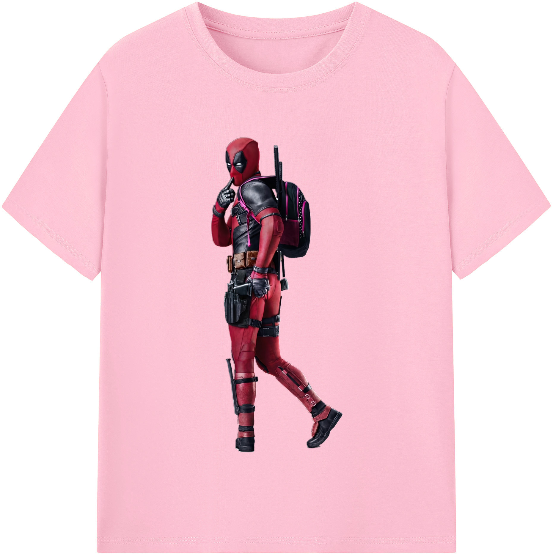 （画像用） Deadpool デッドプール 綿100％半袖Tシャツ（フロントプリント）