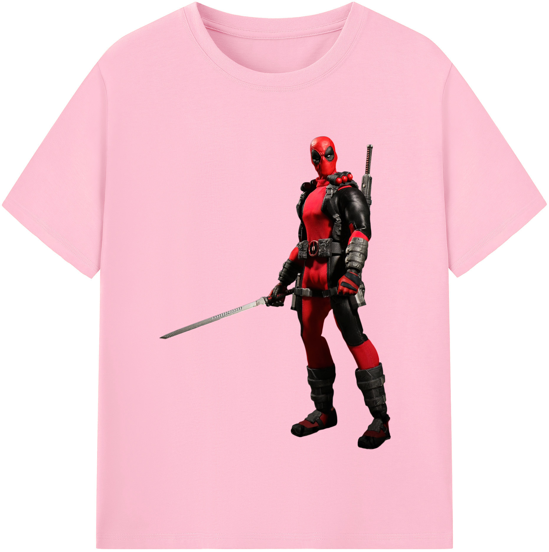（画像用） Deadpool デッドプール 綿100％半袖Tシャツ（フロントプリント）