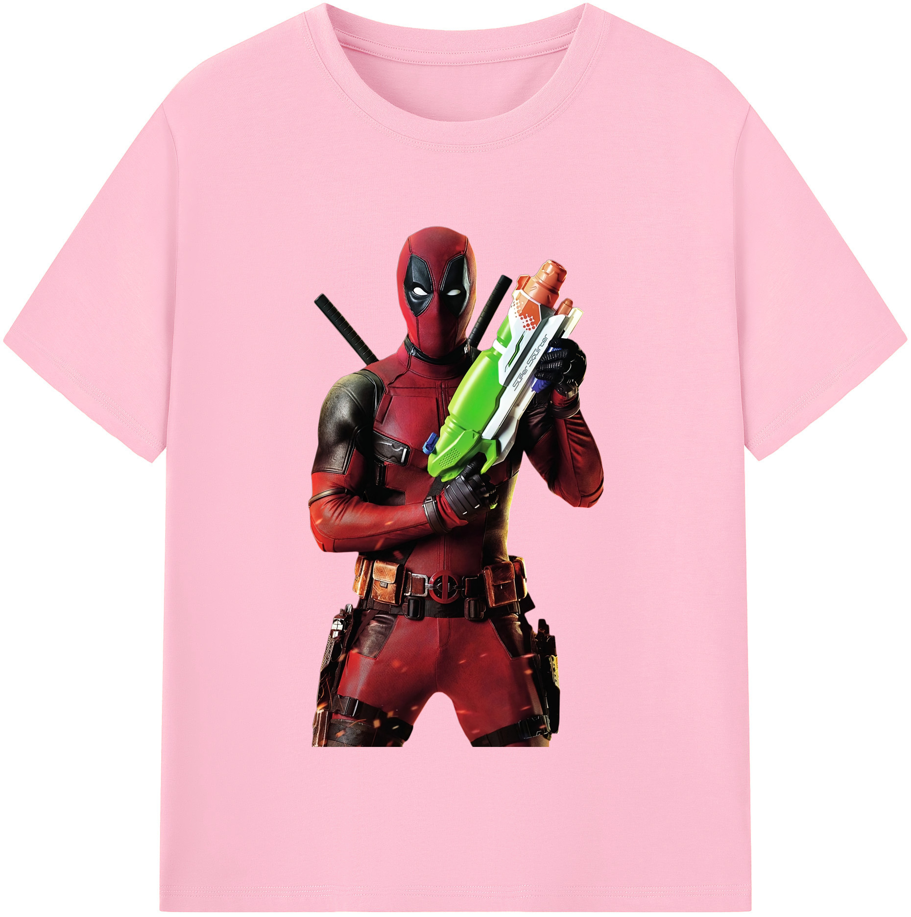 （画像用） Deadpool デッドプール 綿100％半袖Tシャツ（フロントプリント）