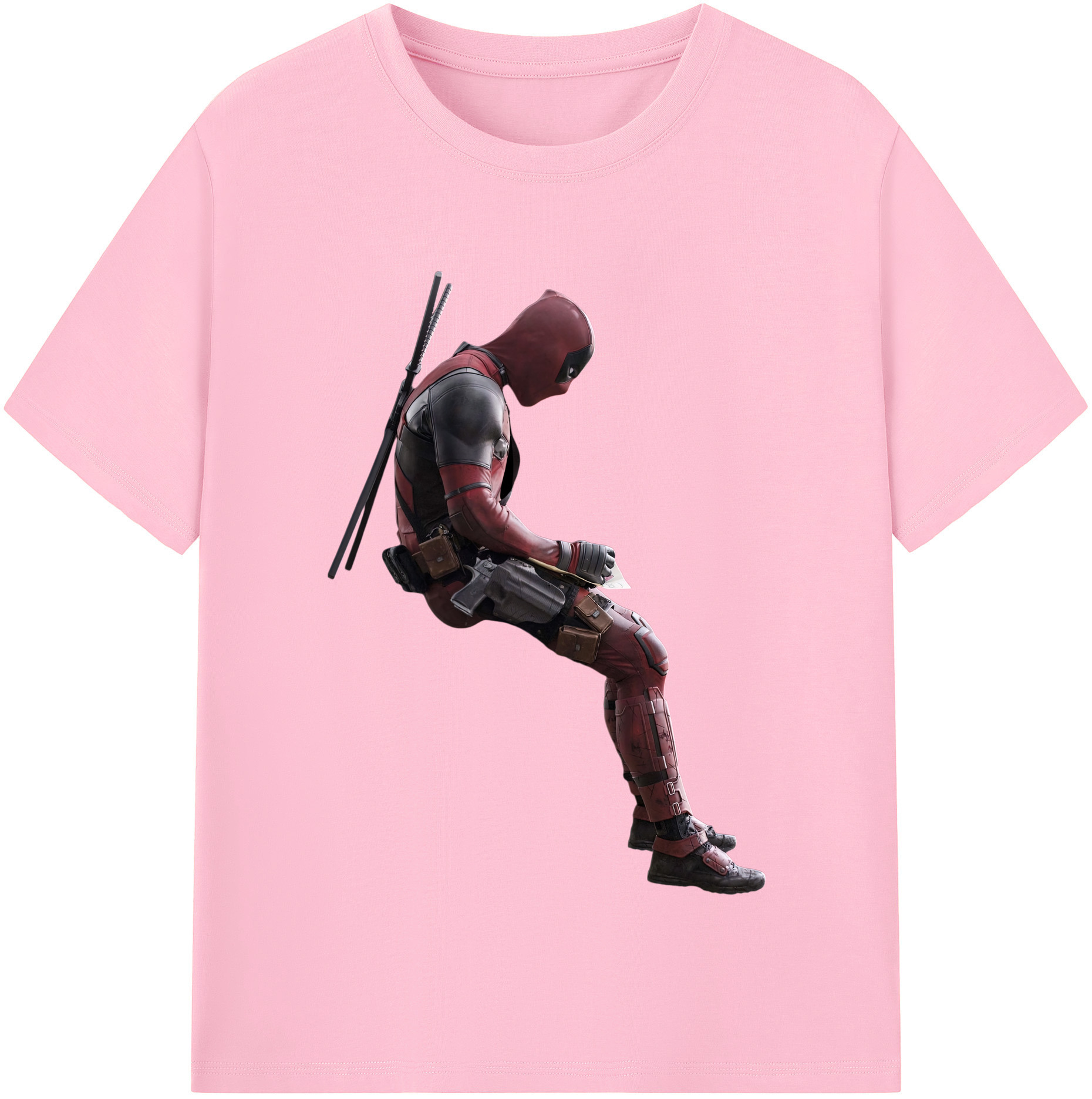 （画像用） Deadpool デッドプール 綿100％半袖Tシャツ（フロントプリント）