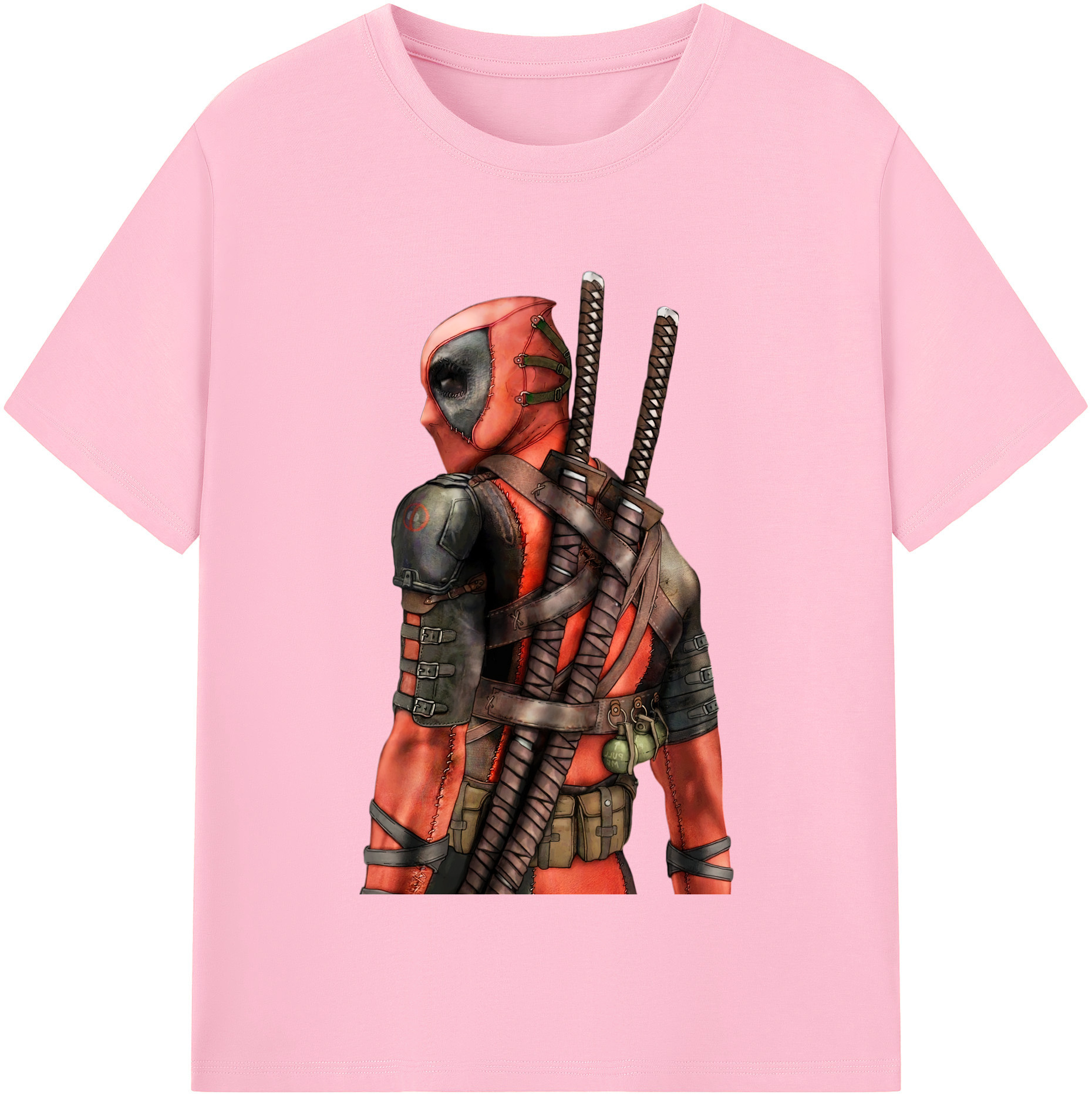 （画像用） Deadpool デッドプール 綿100％半袖Tシャツ（フロントプリント）