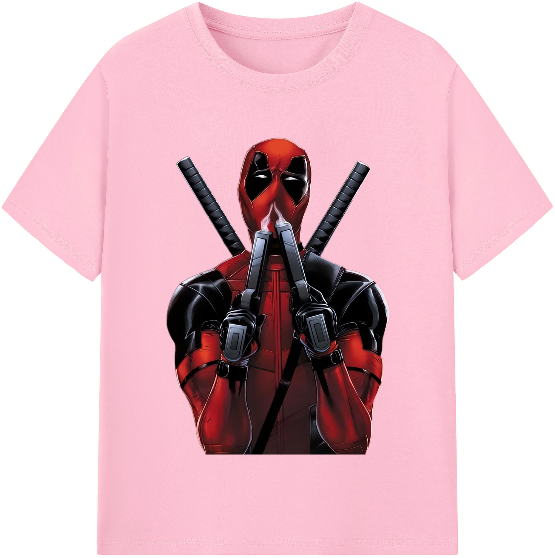 （画像用） Deadpool デッドプール 綿100％半袖Tシャツ（フロントプリント）