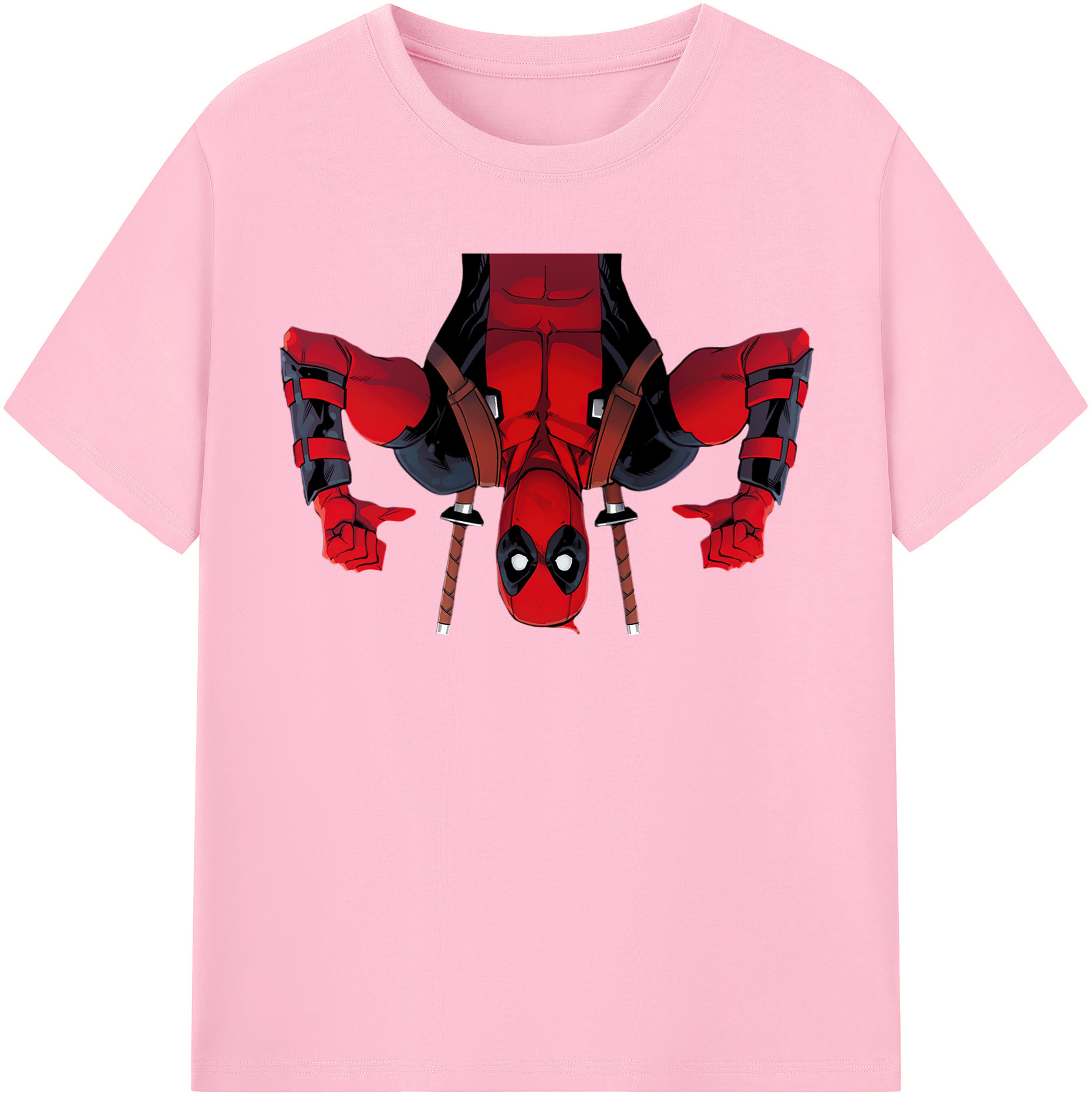 （画像用） Deadpool デッドプール 綿100％半袖Tシャツ（フロントプリント）