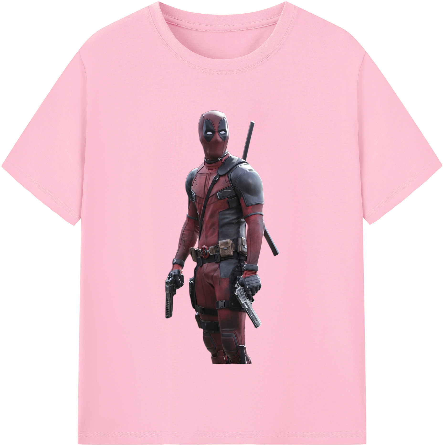 （画像用） Deadpool デッドプール 綿100％半袖Tシャツ（フロントプリント）