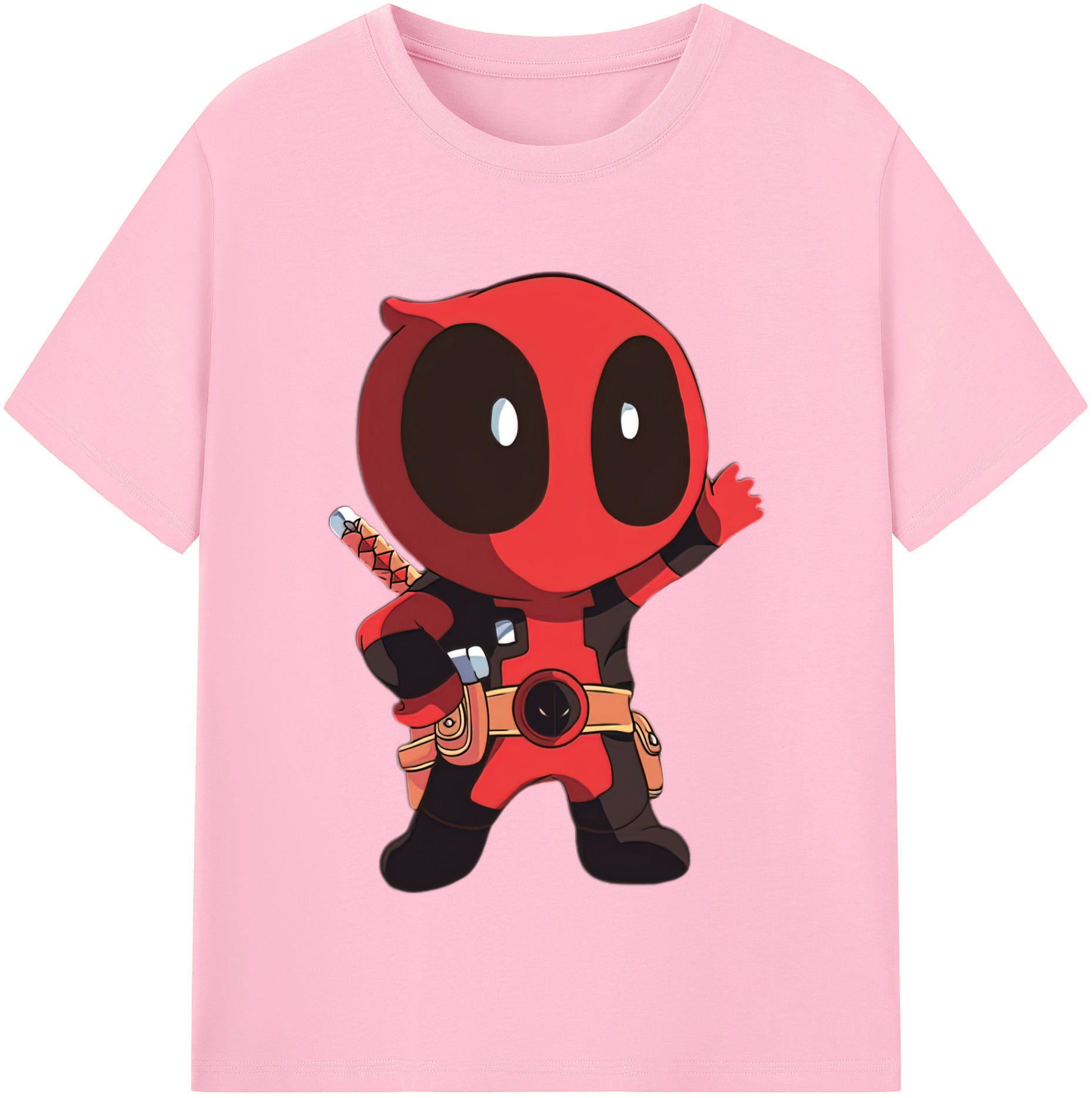 （画像用） Deadpool デッドプール 綿100％半袖Tシャツ（フロントプリント）