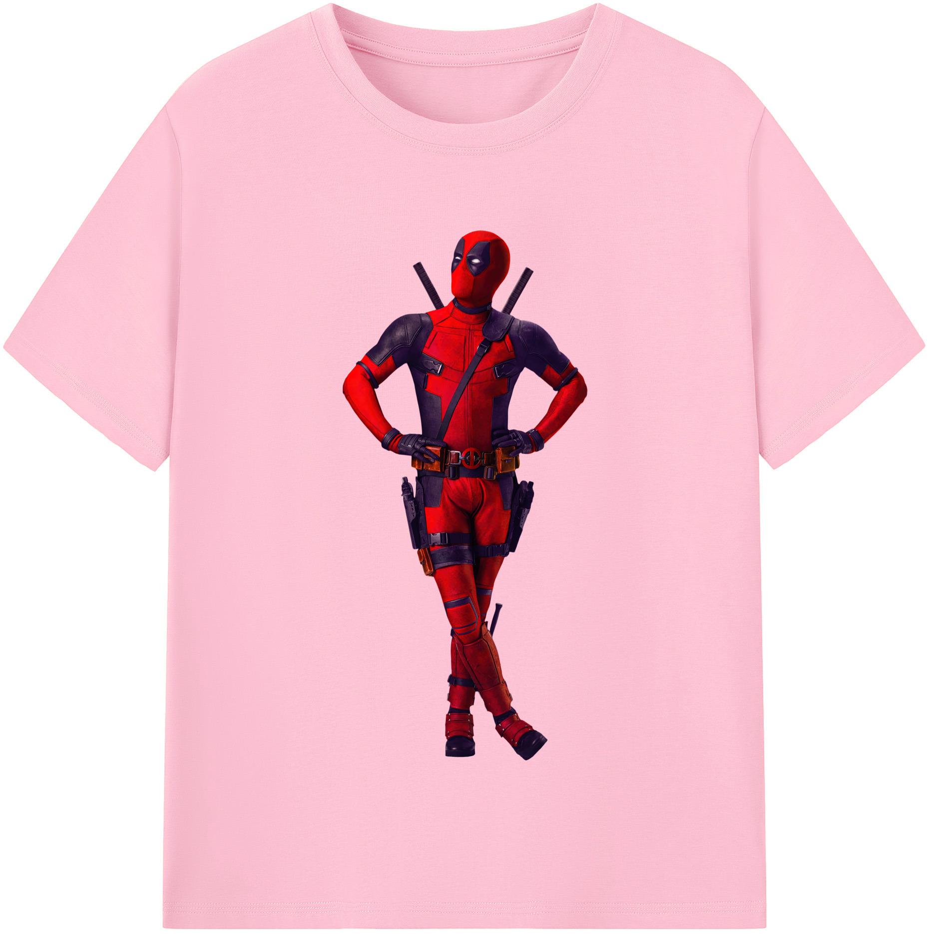 （画像用） Deadpool デッドプール 綿100％半袖Tシャツ（フロントプリント）
