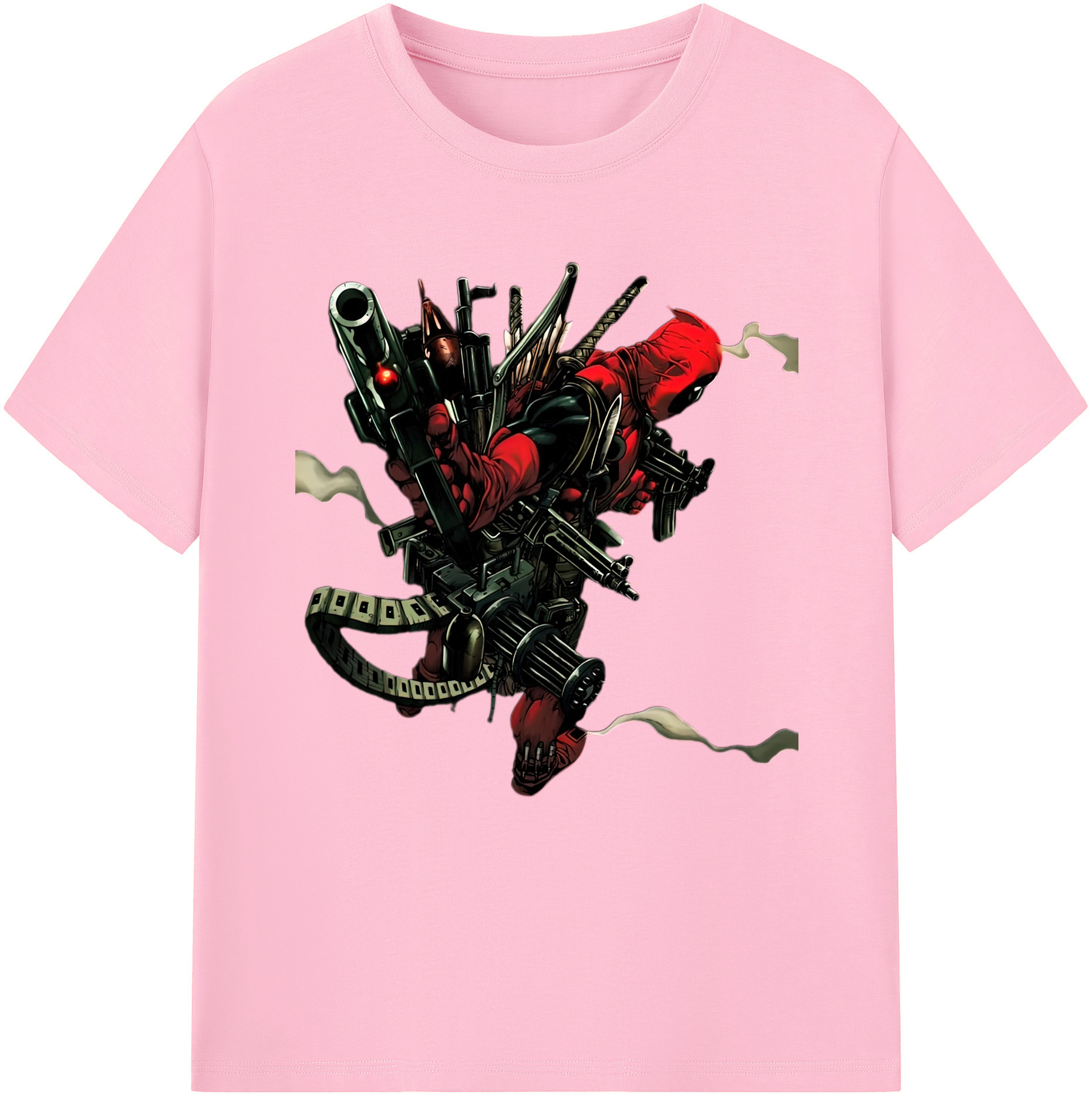 （画像用） Deadpool デッドプール 綿100％半袖Tシャツ（フロントプリント）