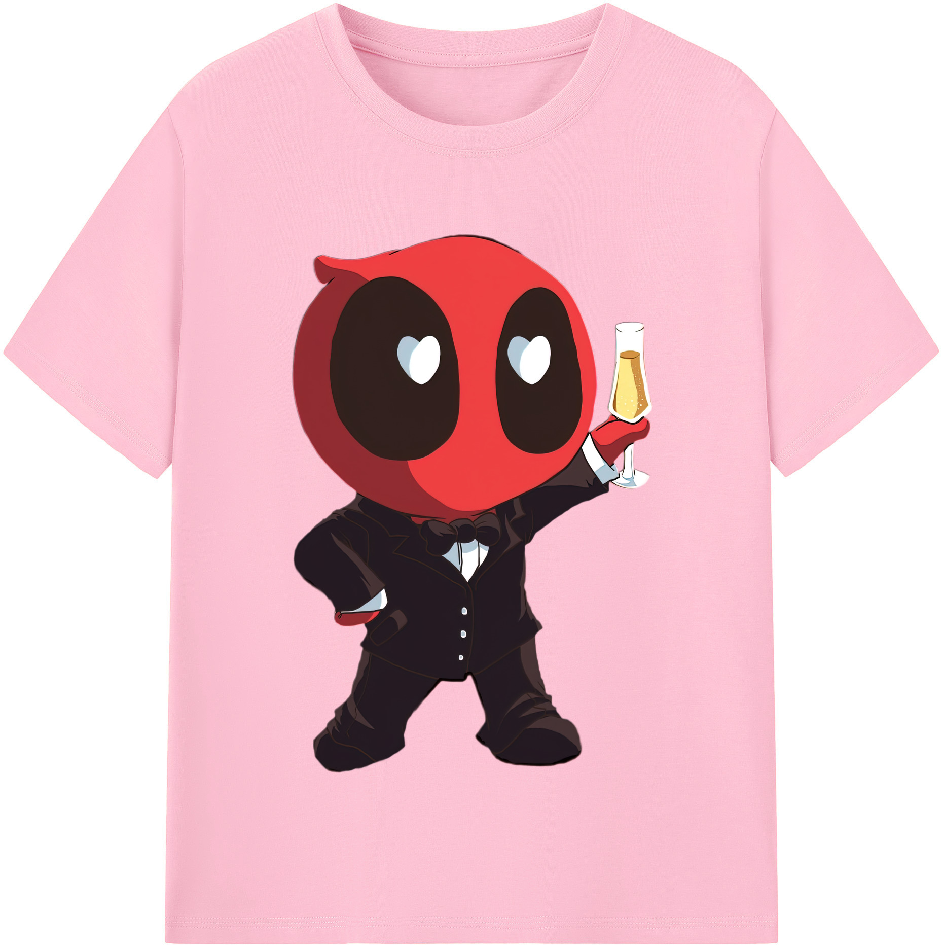 （画像用） Deadpool デッドプール 綿100％半袖Tシャツ（フロントプリント）