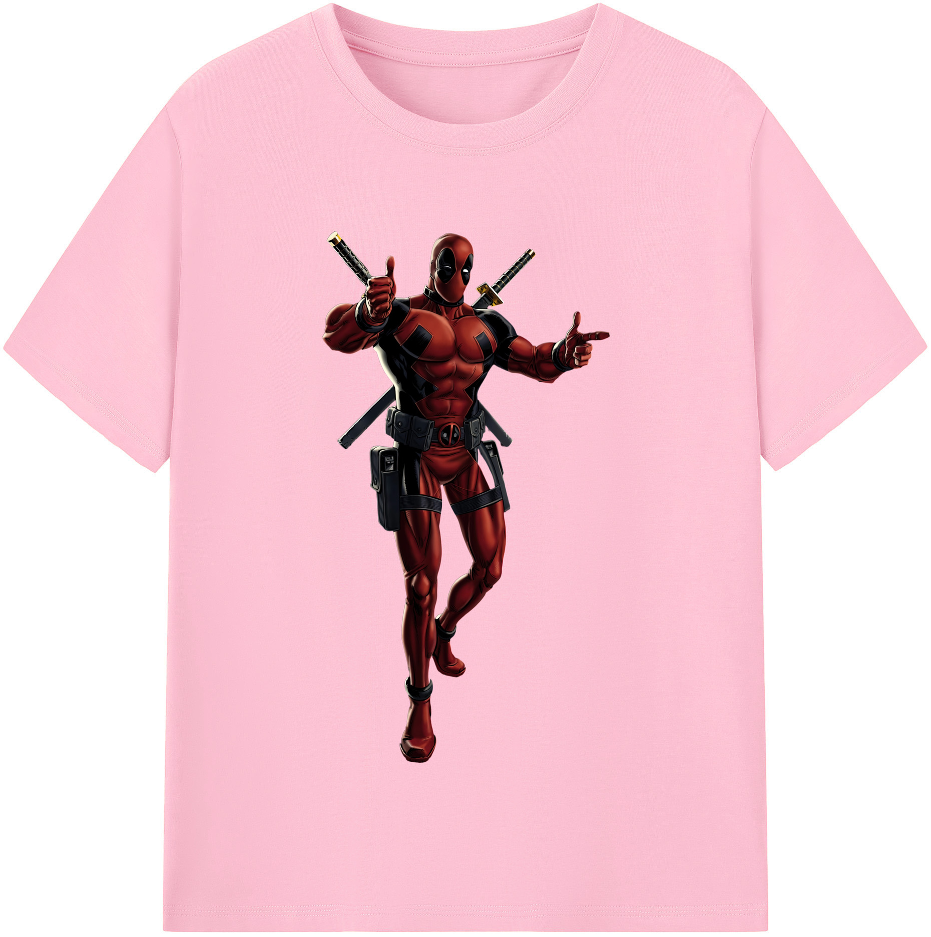 （画像用） Deadpool デッドプール 綿100％半袖Tシャツ（フロントプリント）