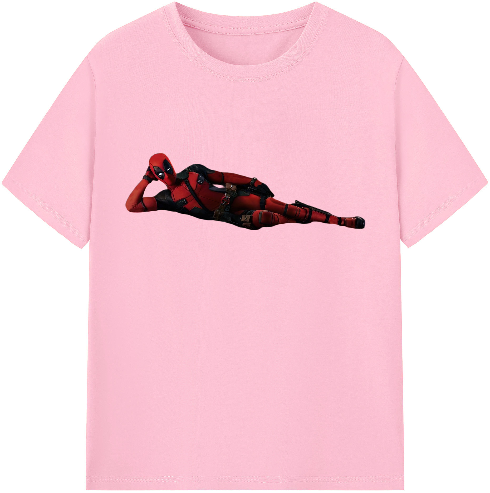 （画像用） Deadpool デッドプール 綿100％半袖Tシャツ（フロントプリント）
