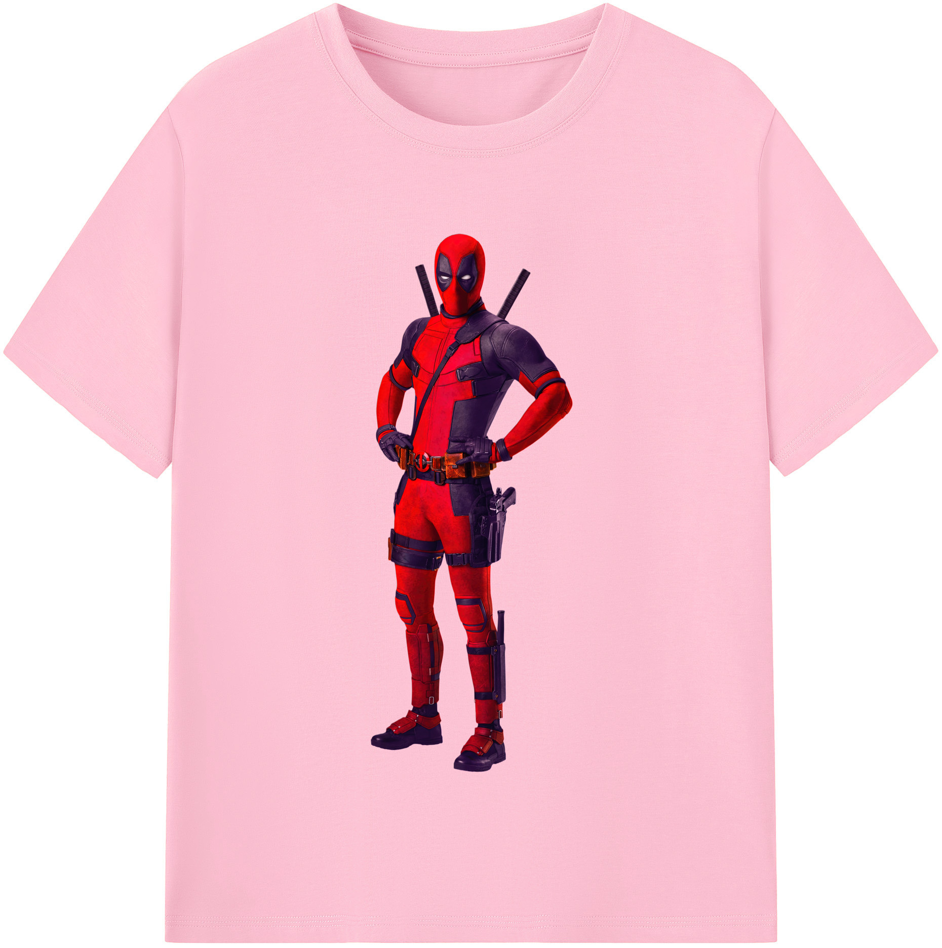 （画像用） Deadpool デッドプール 綿100％半袖Tシャツ（フロントプリント）
