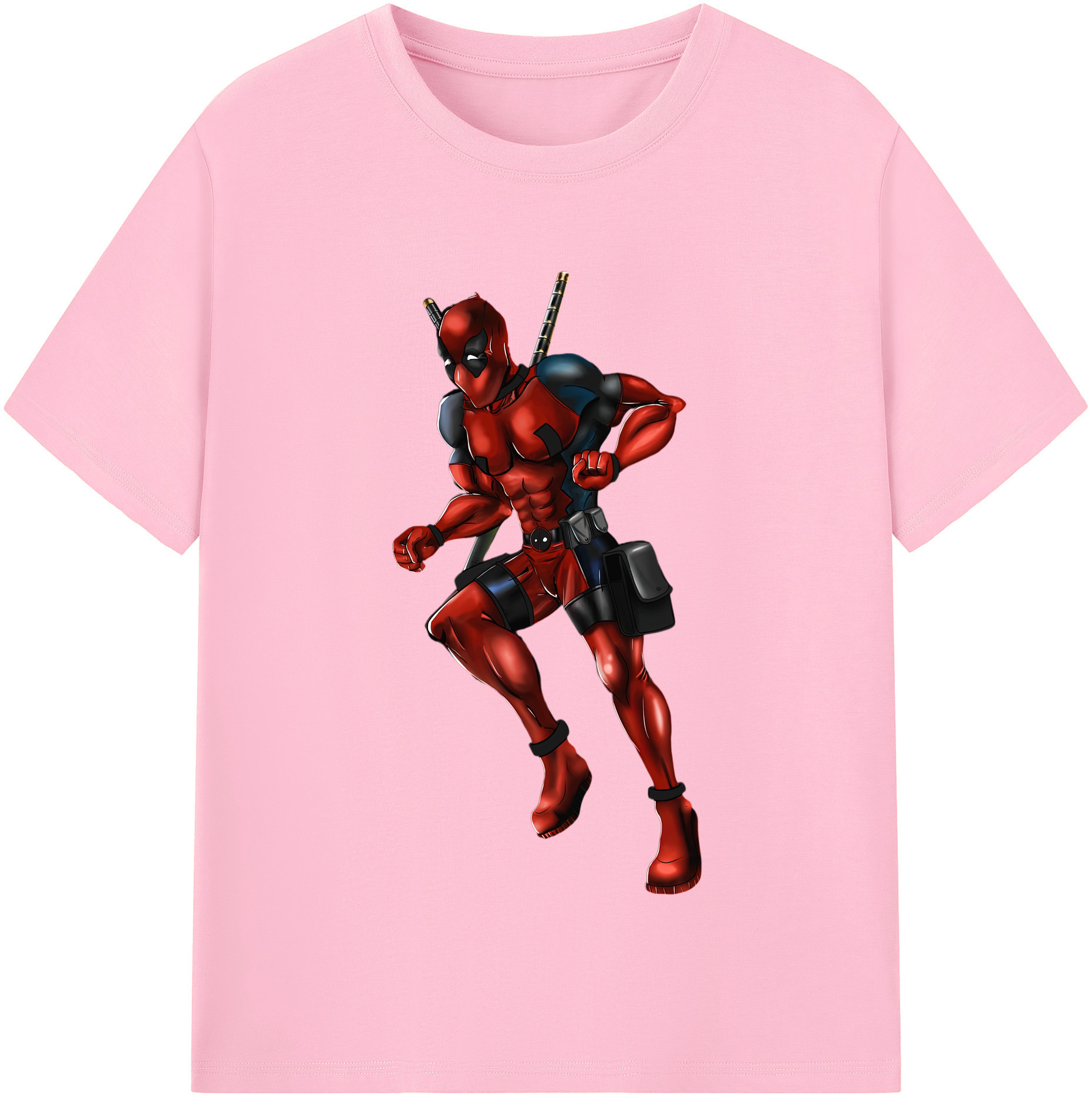 （画像用） Deadpool デッドプール 綿100％半袖Tシャツ（フロントプリント）