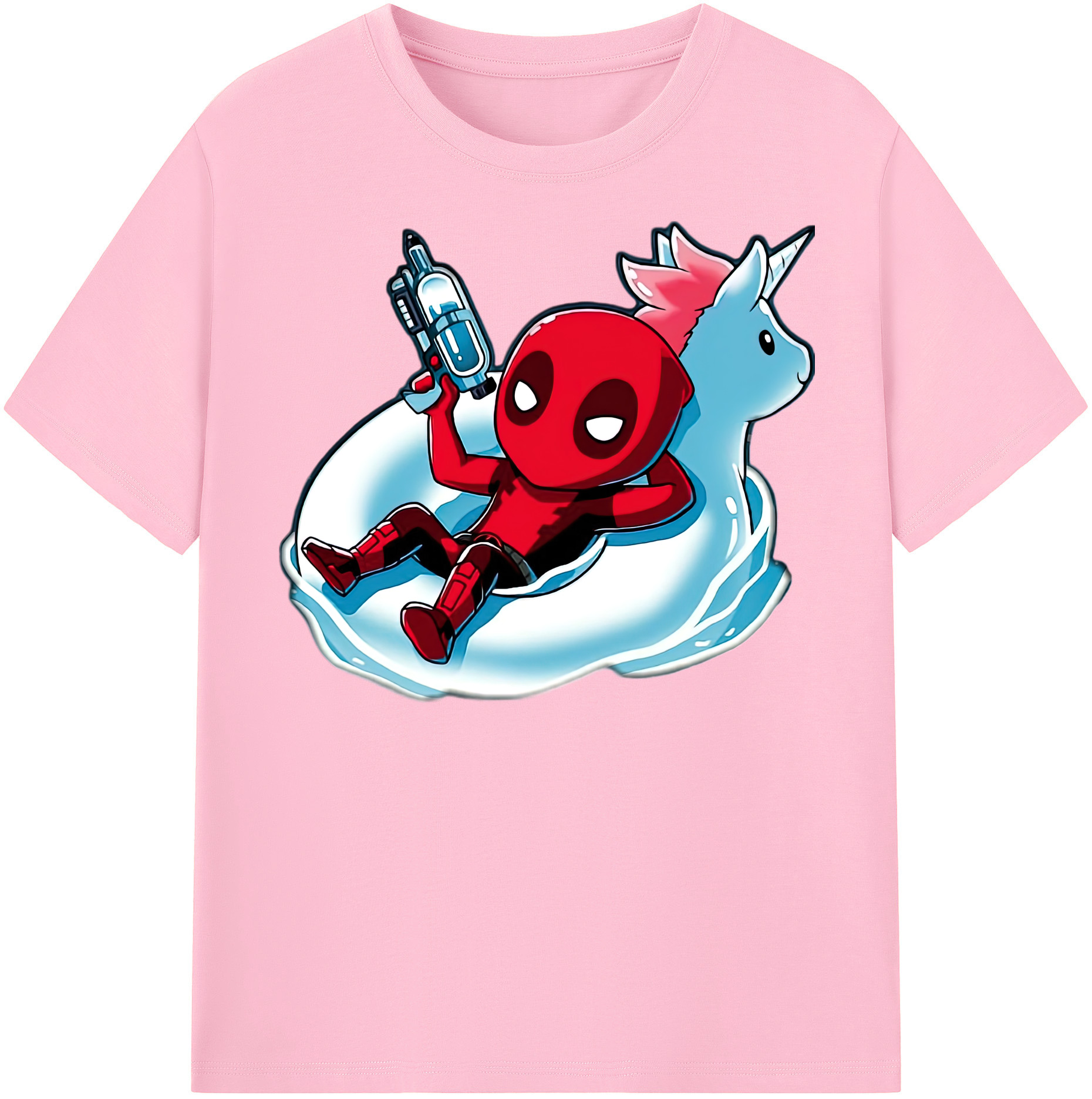 （画像用） Deadpool デッドプール 綿100％半袖Tシャツ（フロントプリント）