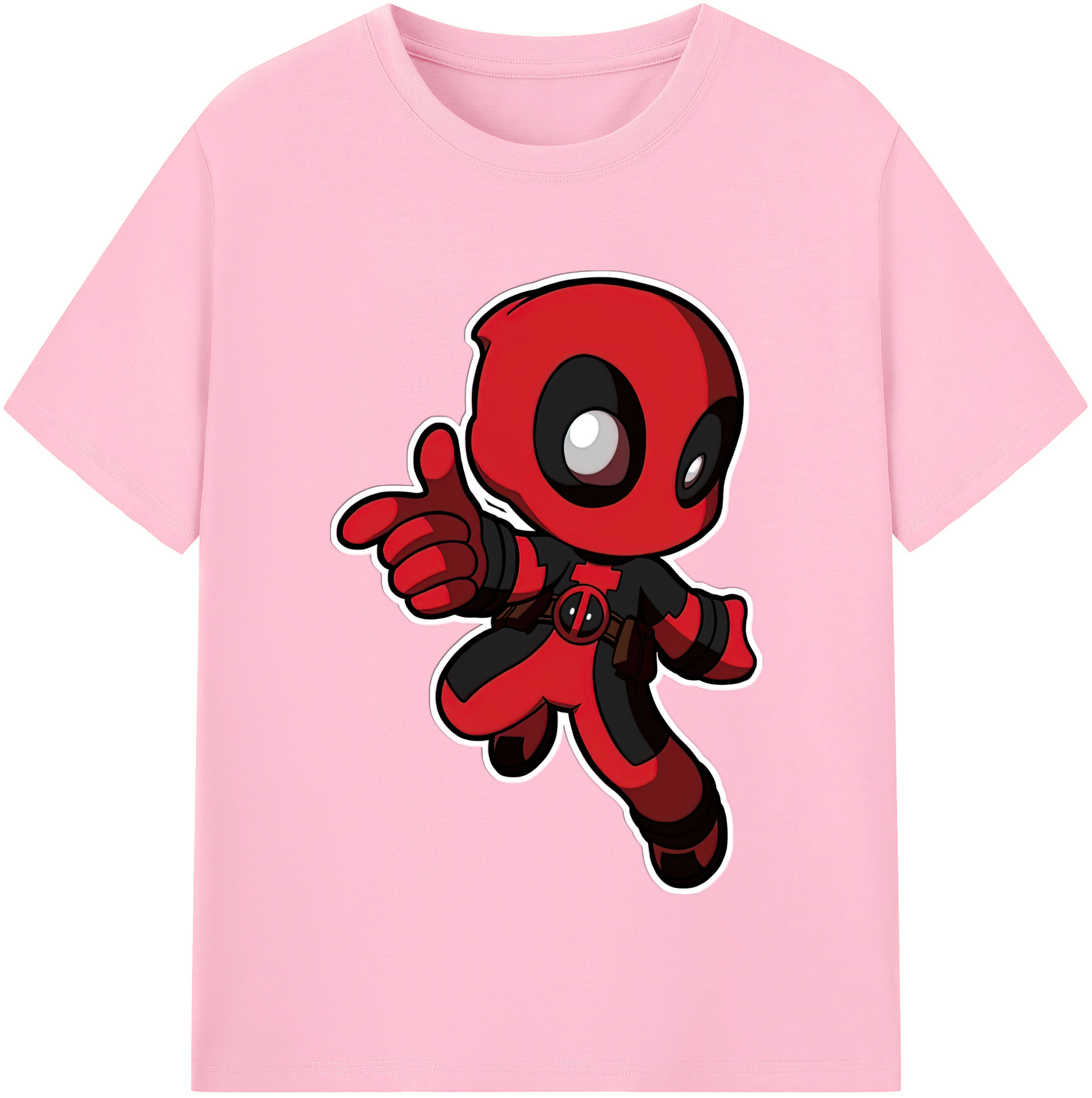 （画像用） Deadpool デッドプール 綿100％半袖Tシャツ（フロントプリント）