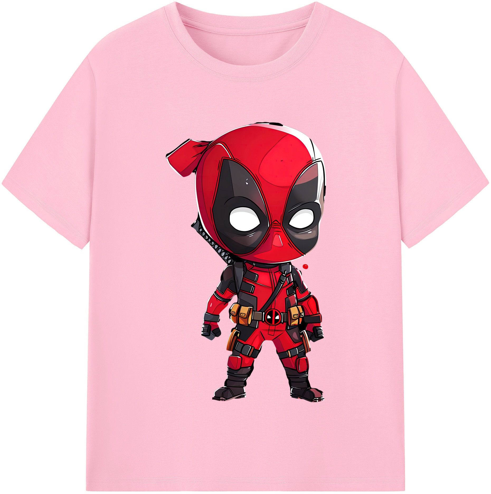 （画像用） Deadpool デッドプール 綿100％半袖Tシャツ（フロントプリント）