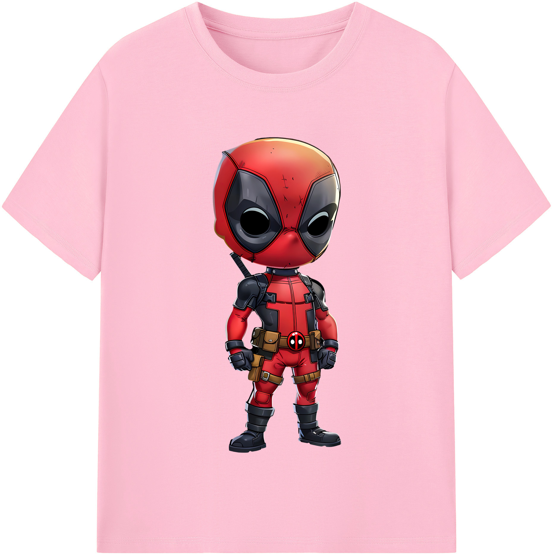 （画像用） Deadpool デッドプール 綿100％半袖Tシャツ（フロントプリント）