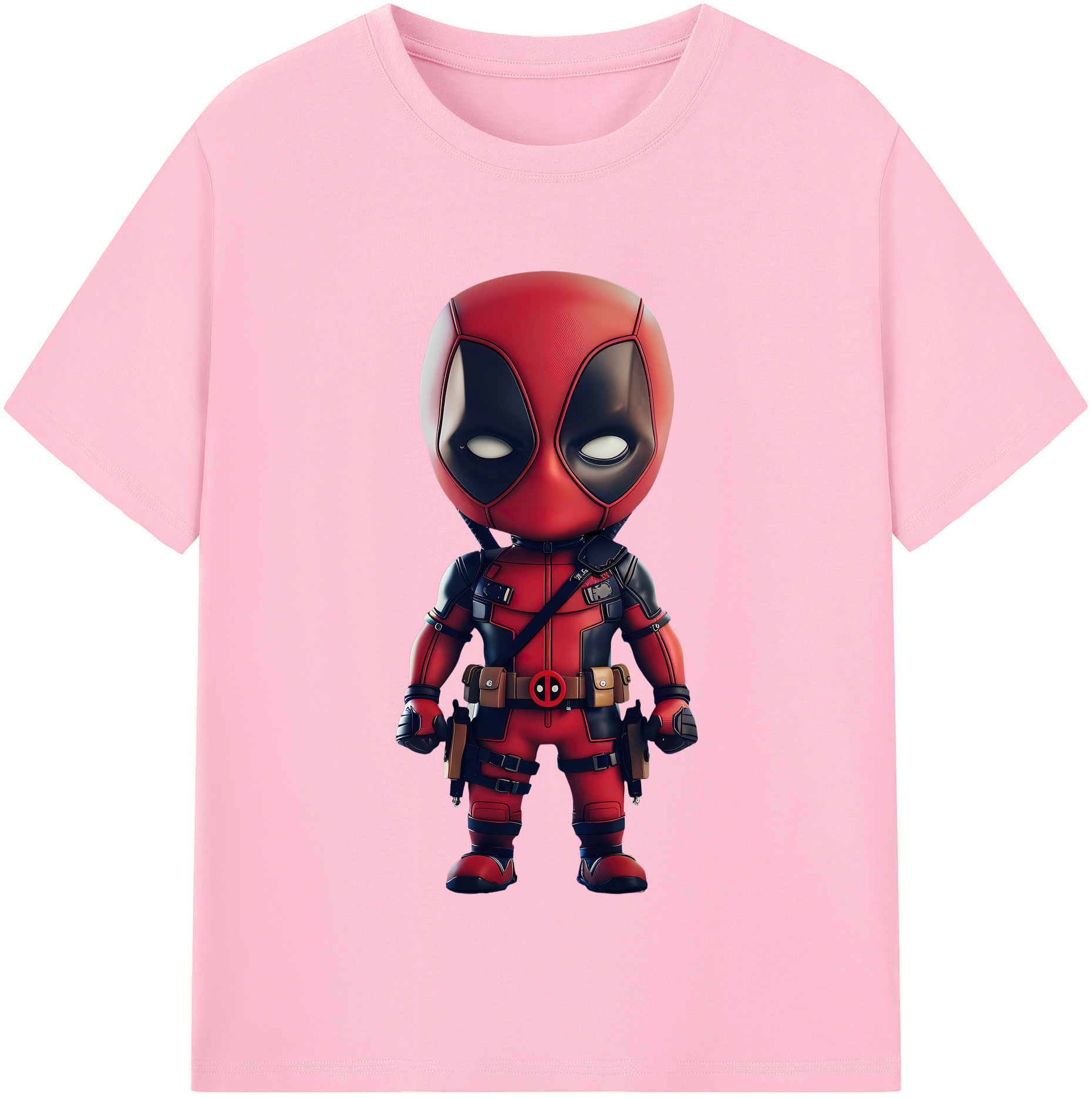 （画像用） Deadpool デッドプール 綿100％半袖Tシャツ（フロントプリント）