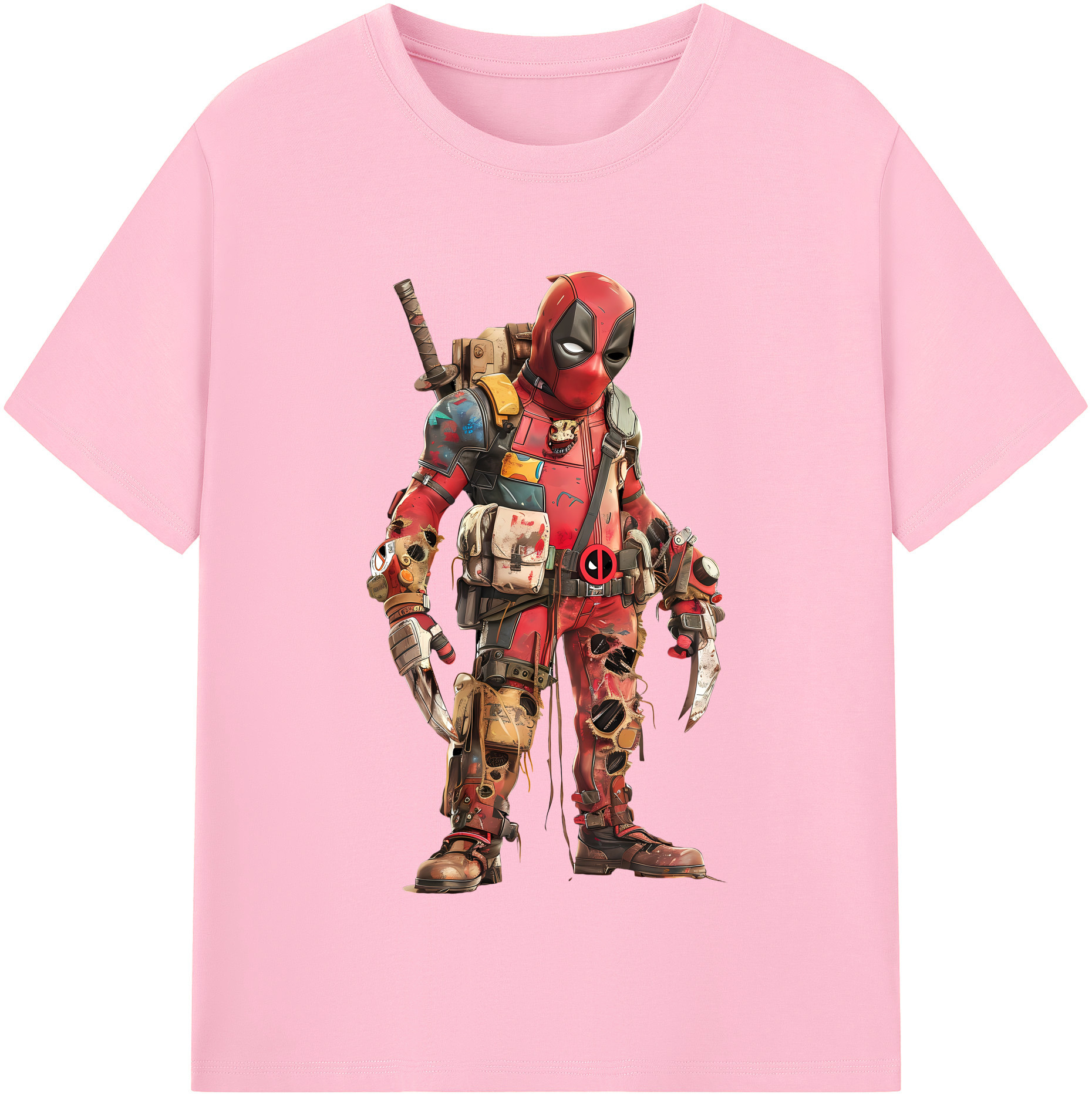 （画像用） Deadpool デッドプール 綿100％半袖Tシャツ（フロントプリント）