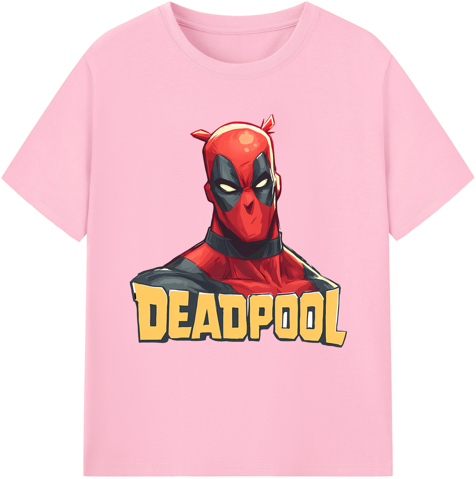 （画像用） Deadpool デッドプール 綿100％半袖Tシャツ（フロントプリント）