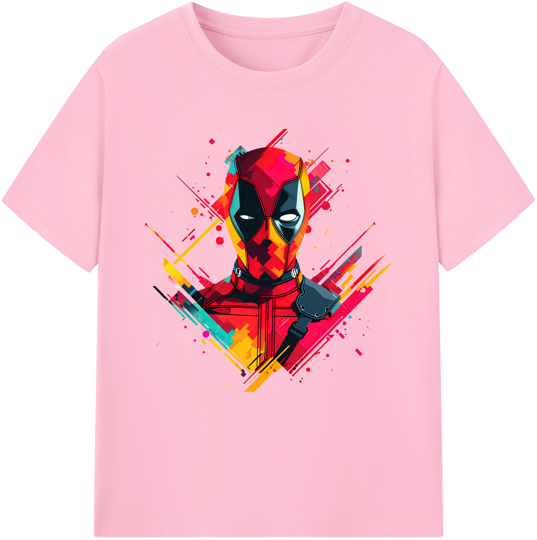 （画像用） Deadpool デッドプール 綿100％半袖Tシャツ（フロントプリント）