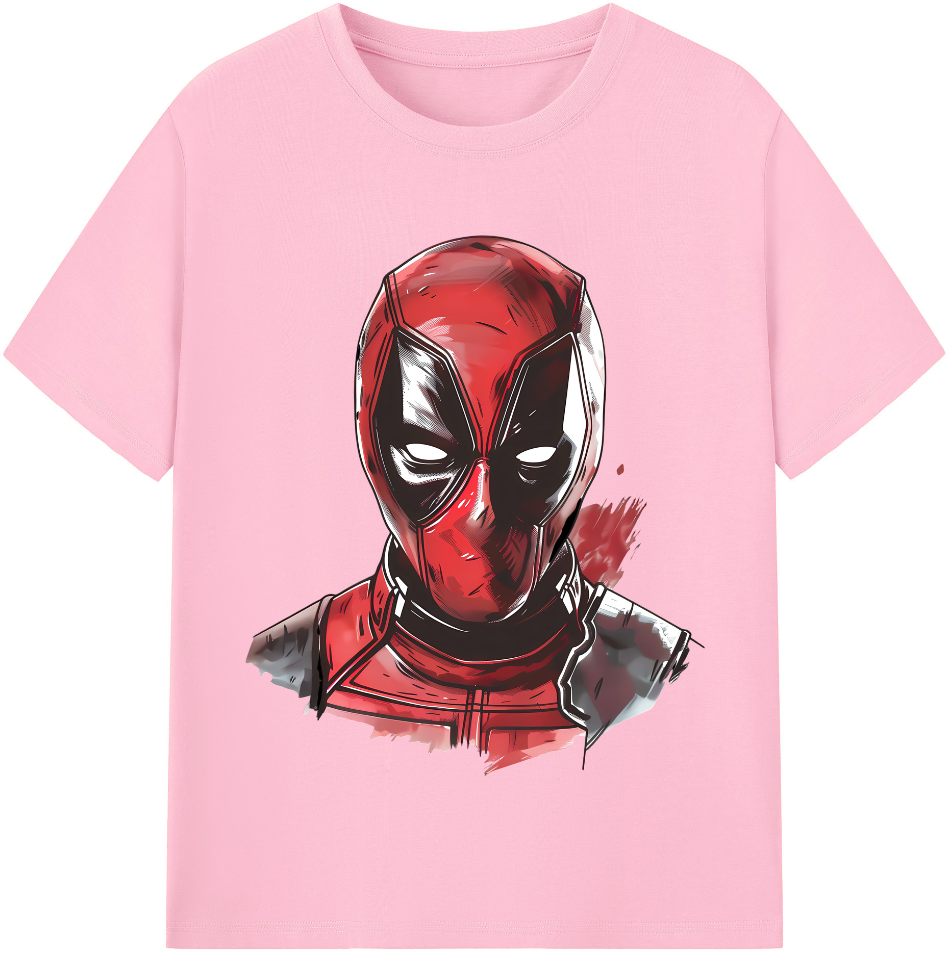 （画像用） Deadpool デッドプール 綿100％半袖Tシャツ（フロントプリント）