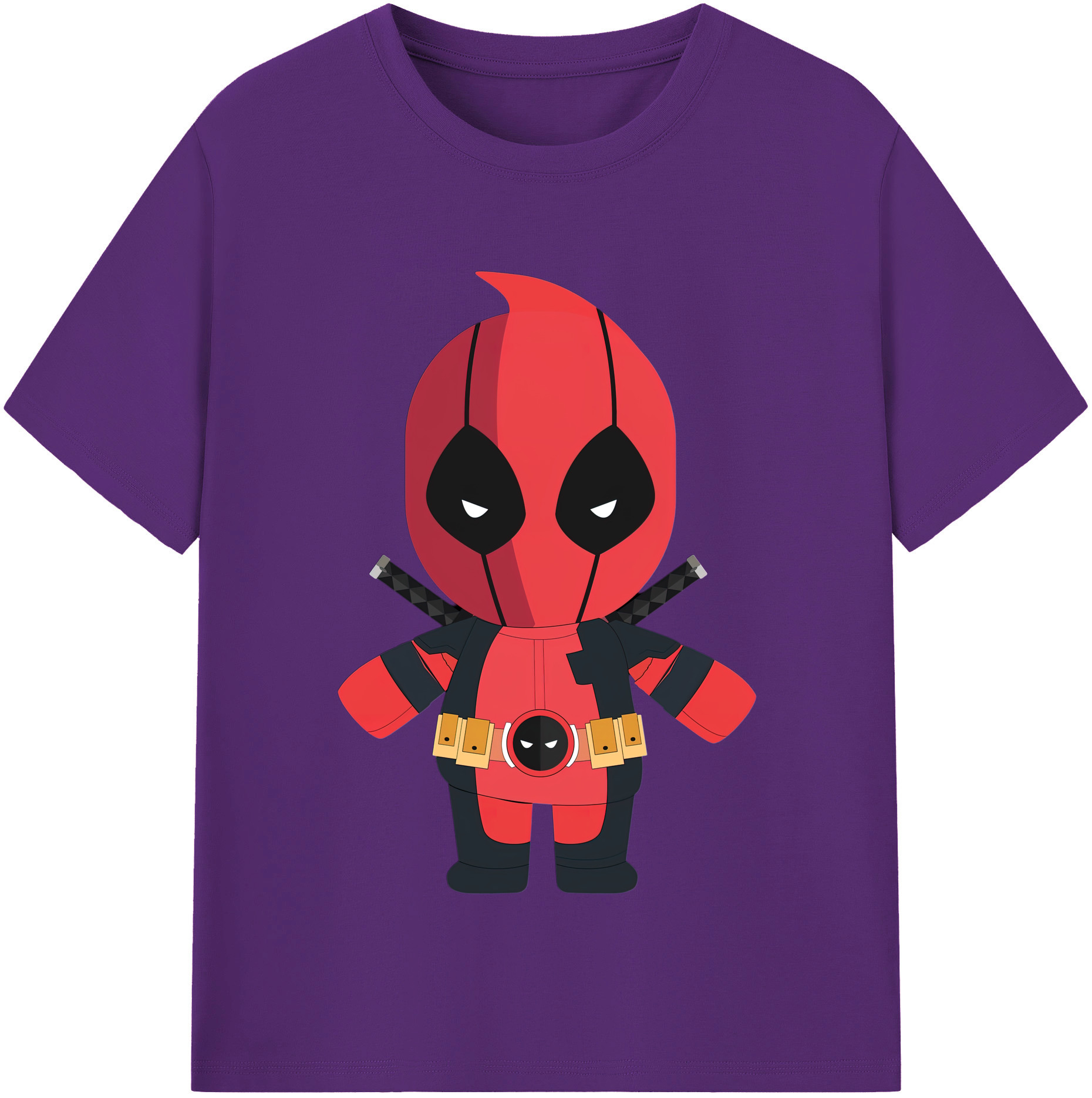 （画像用） Deadpool デッドプール 綿100％半袖Tシャツ（フロントプリント）