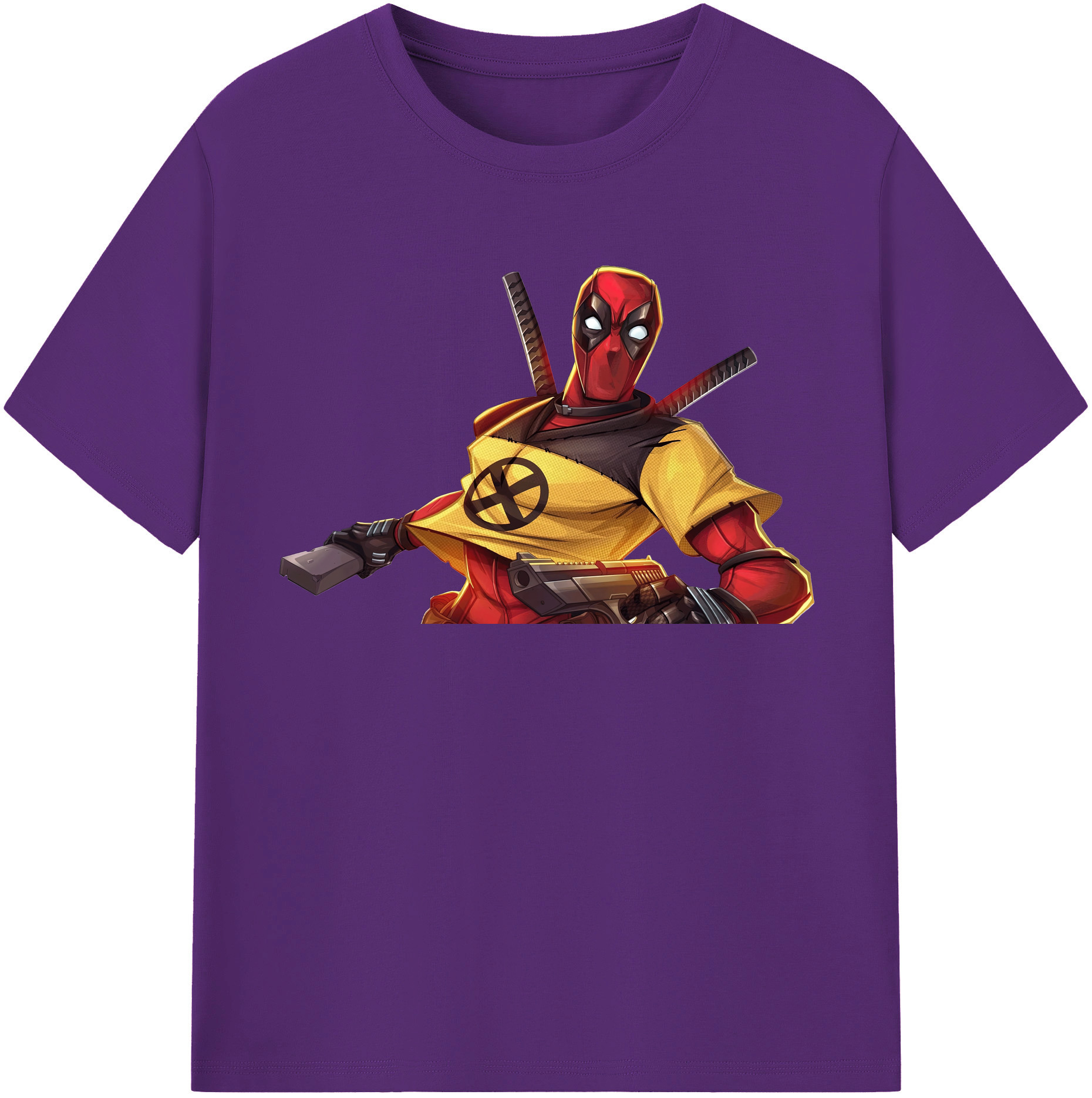 （画像用） Deadpool デッドプール 綿100％半袖Tシャツ（フロントプリント）