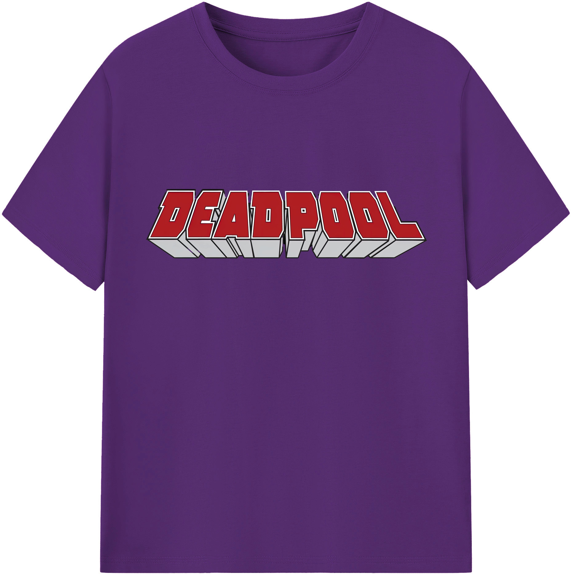 （画像用） Deadpool デッドプール 綿100％半袖Tシャツ（フロントプリント）