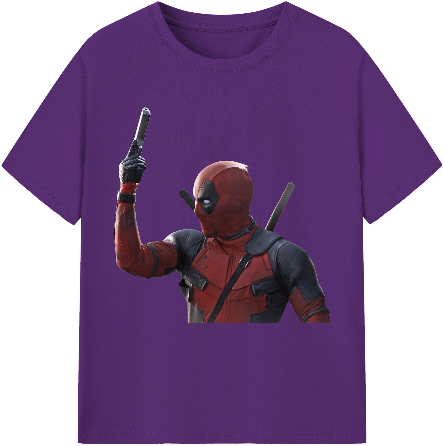（画像用） Deadpool デッドプール 綿100％半袖Tシャツ（フロントプリント）