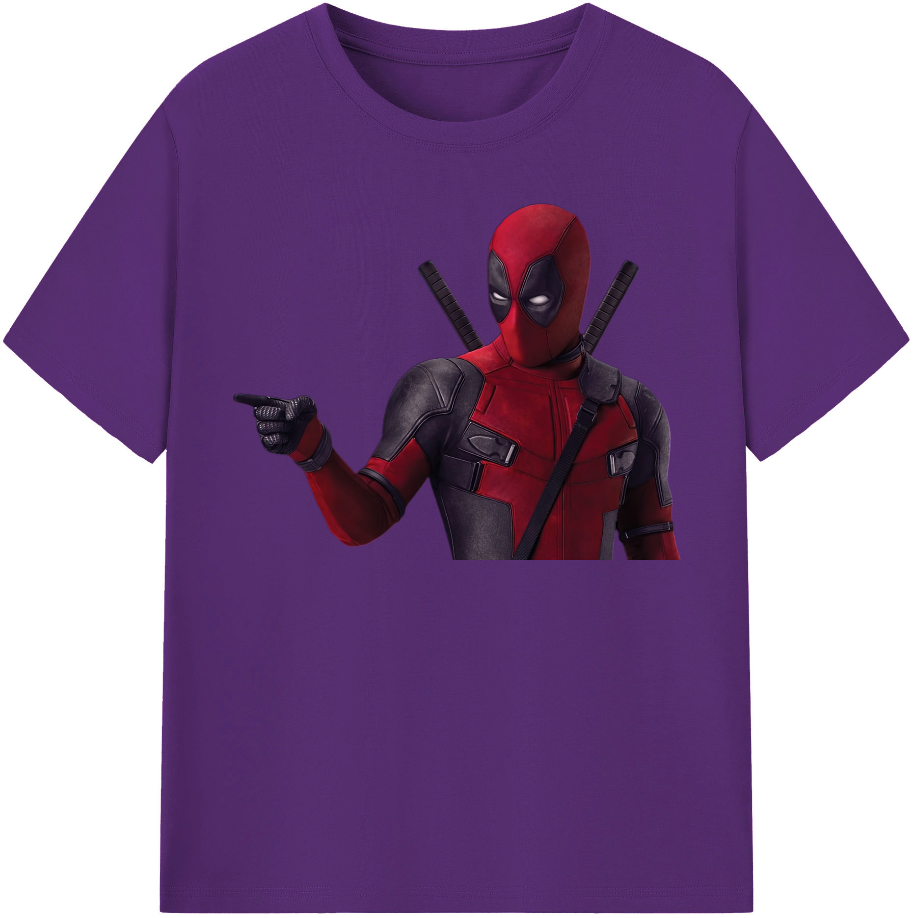 （画像用） Deadpool デッドプール 綿100％半袖Tシャツ（フロントプリント）