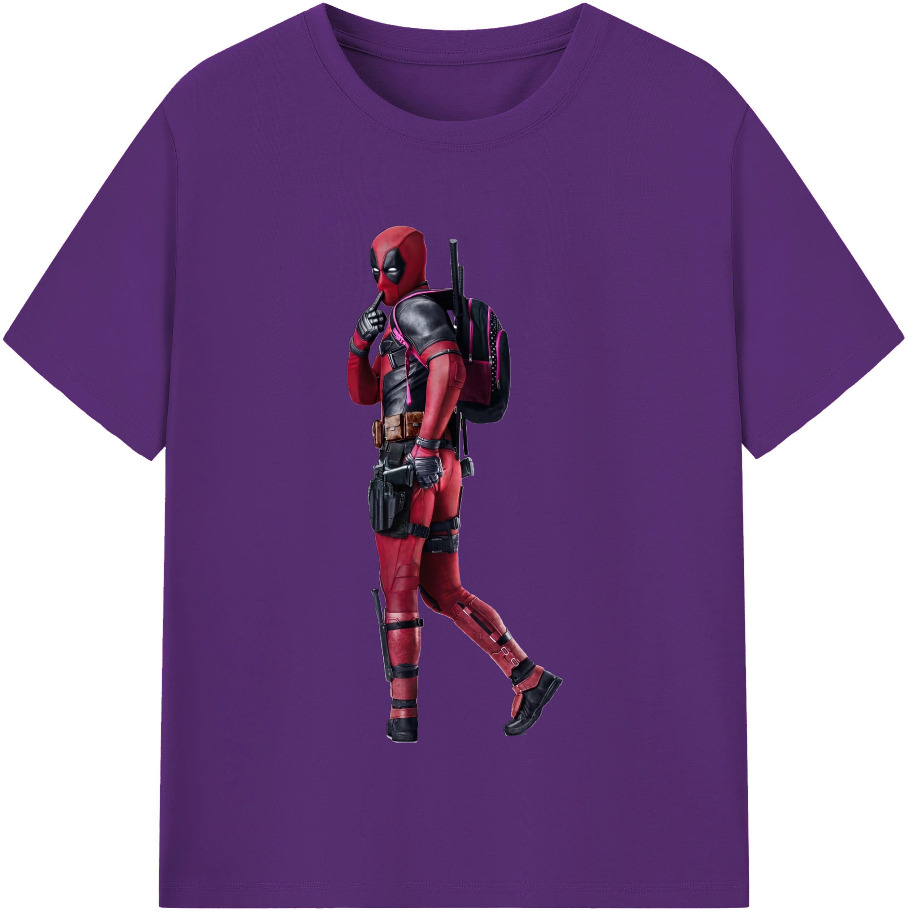 （画像用） Deadpool デッドプール 綿100％半袖Tシャツ（フロントプリント）
